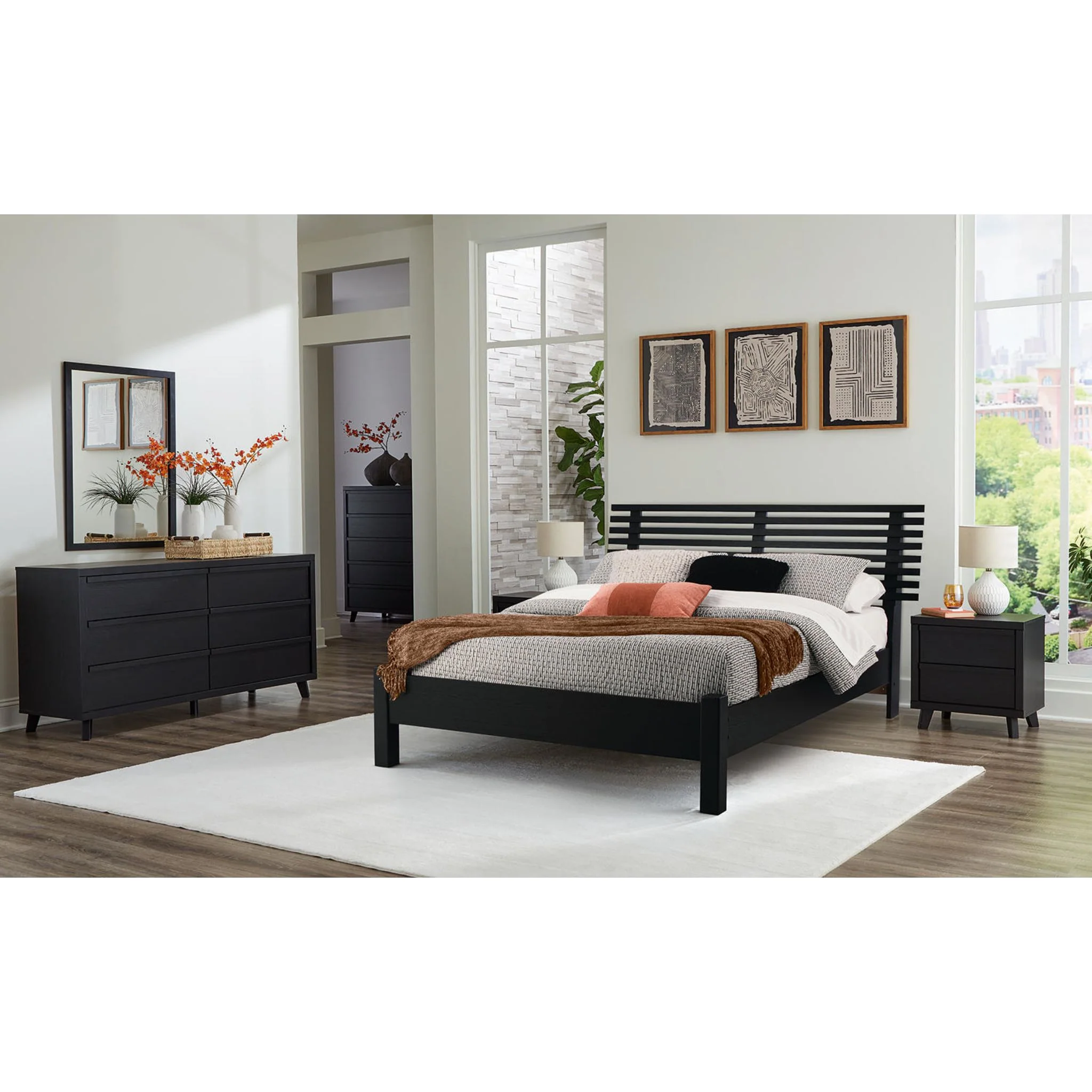 Danziar Queen Slat Platform Bed - Image 18