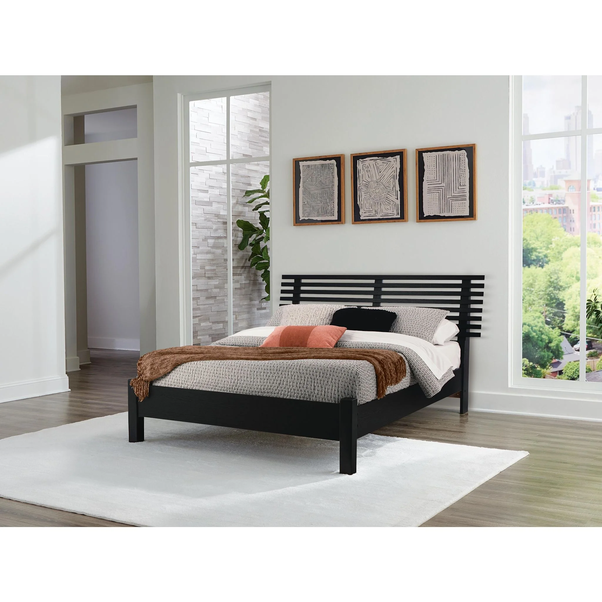 Danziar Queen Slat Platform Bed - Image 25