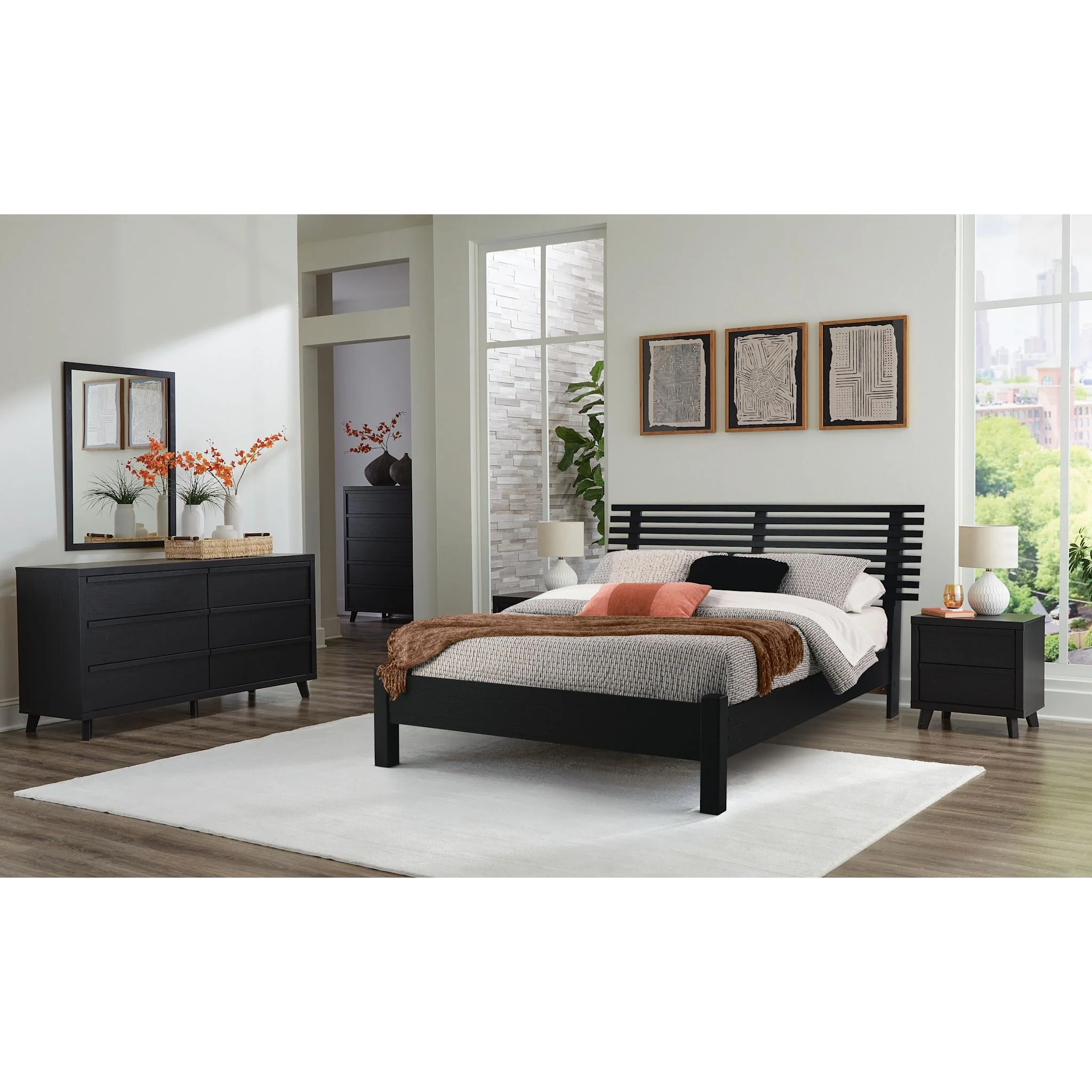 Danziar Queen Slat Platform Bed - Image 26