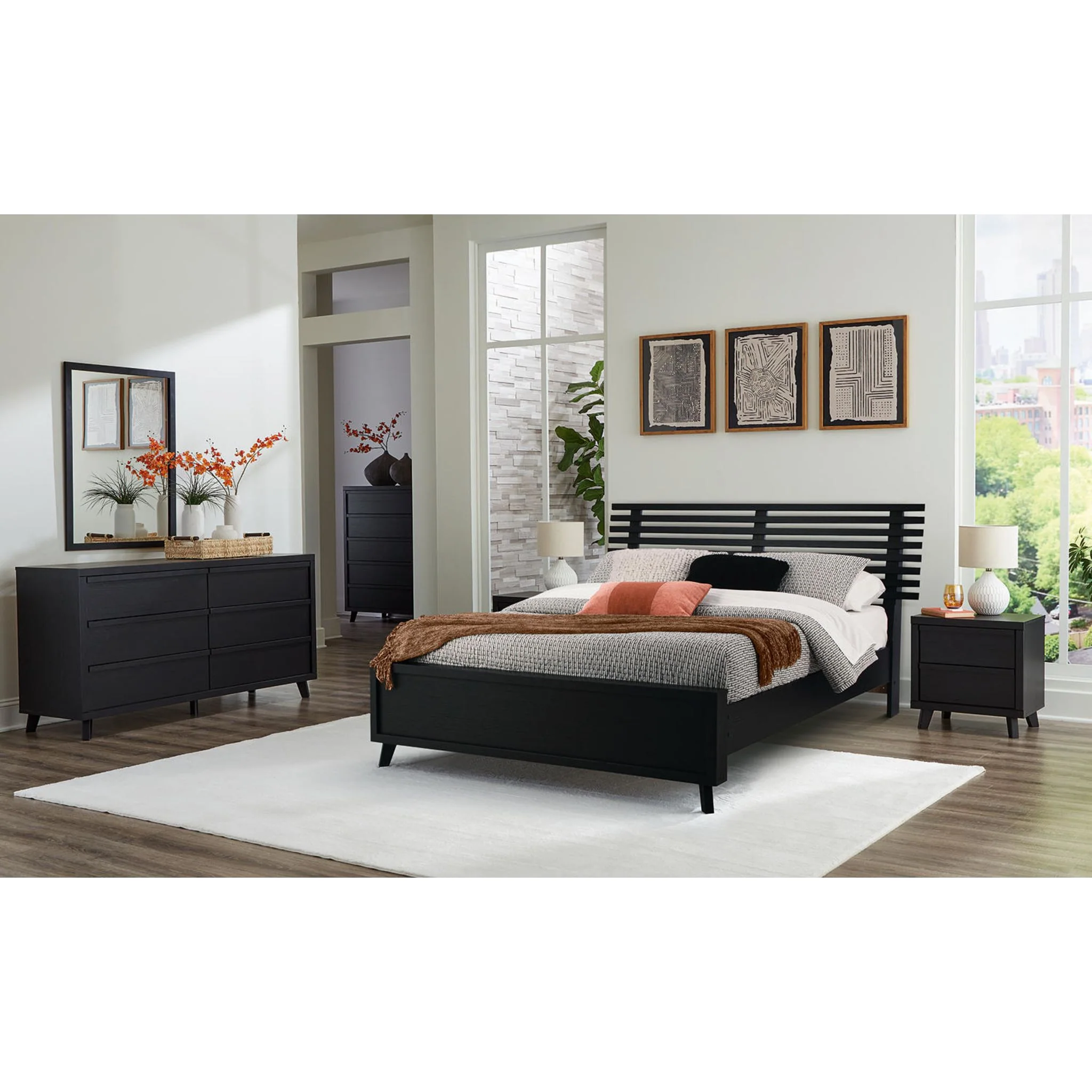 Danziar Queen Slat Platform Bed - Image 18