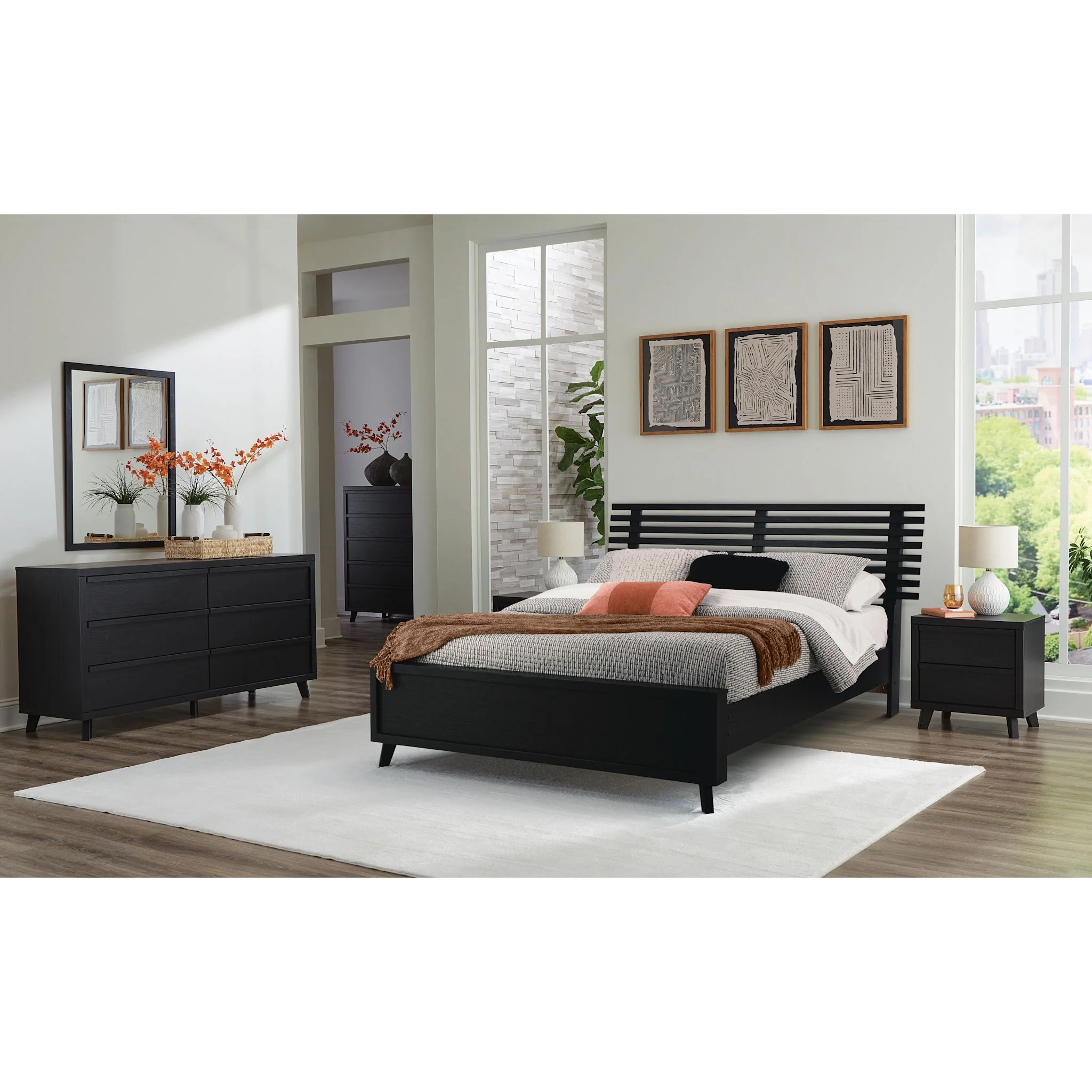 Danziar Queen Slat Platform Bed - Image 26