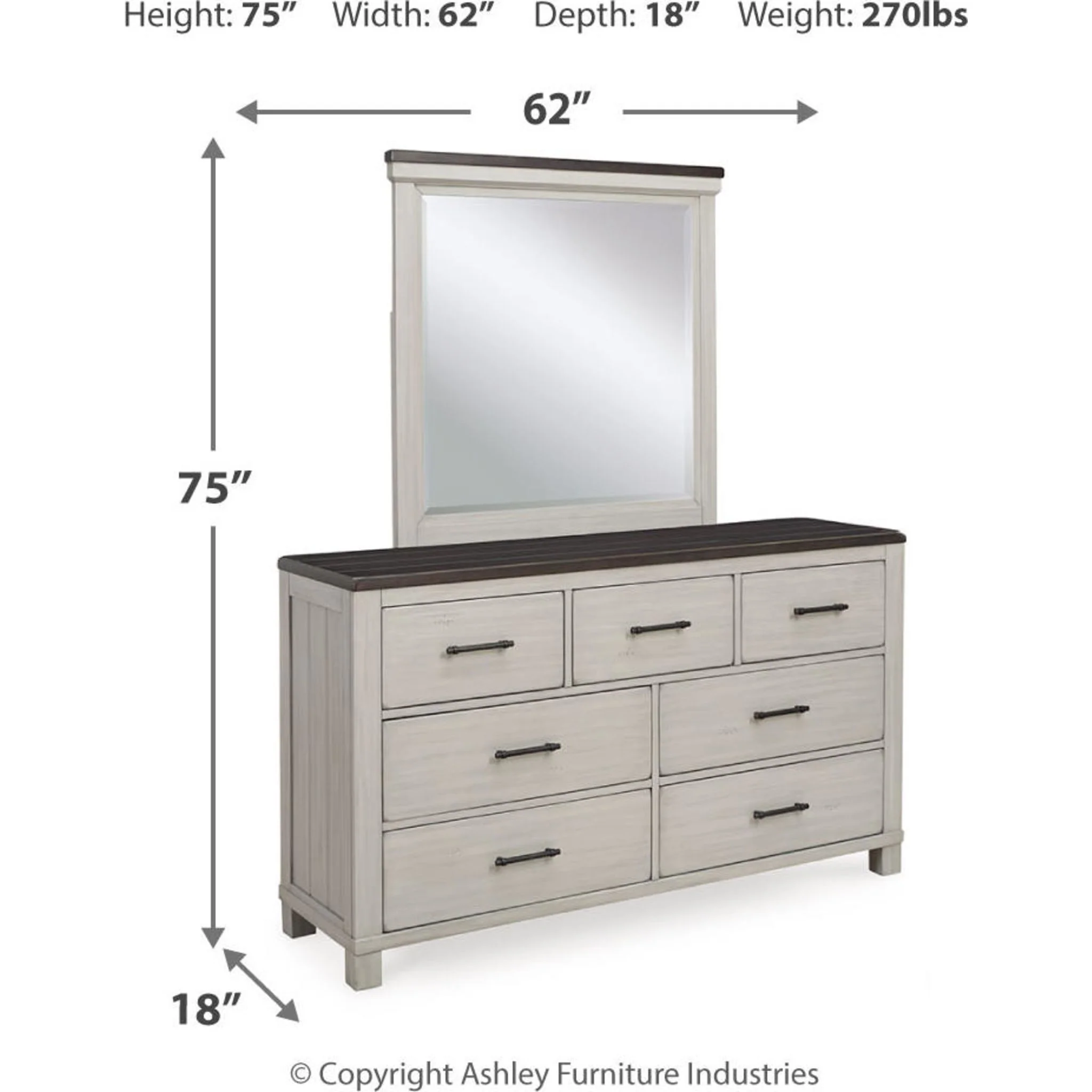 Darborn 5 Piece Panel Bedroom - Image 4