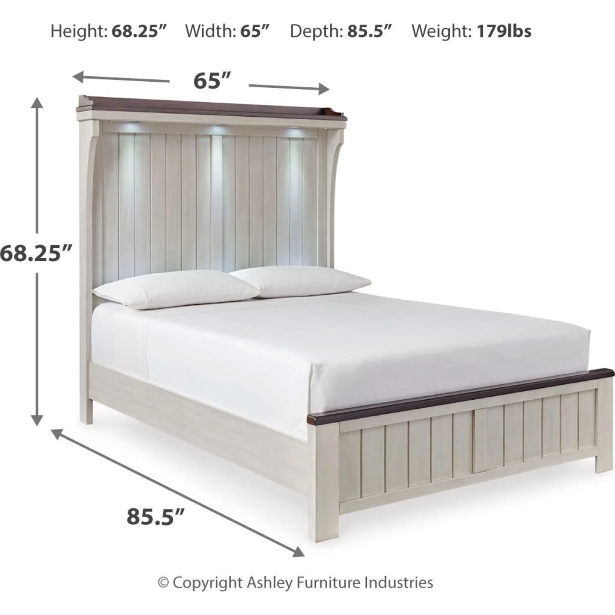 Darborn 5 Piece Panel Bedroom - Image 7