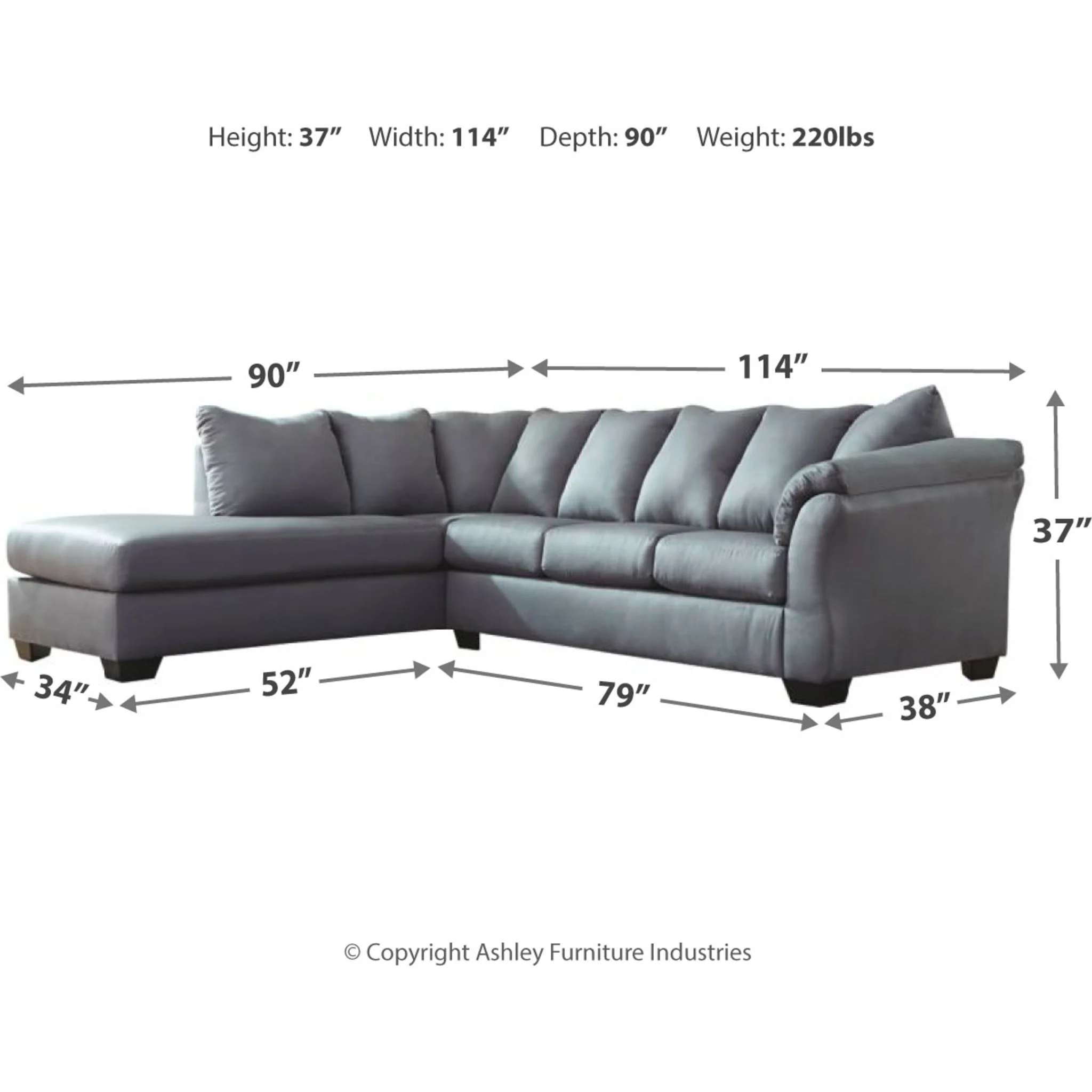 Darcy 2 Piece Sectional - Image 4
