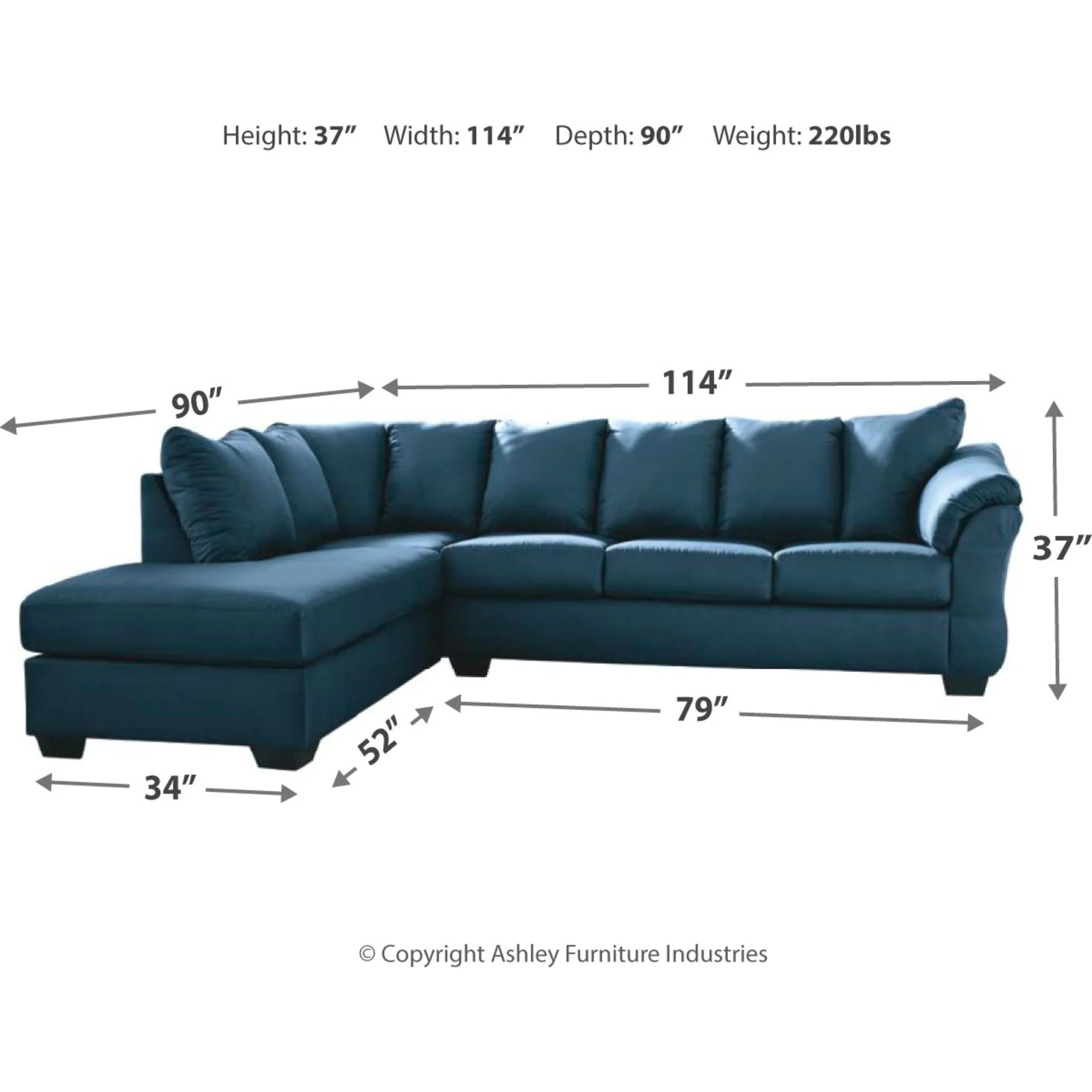 Darcy 2 Piece Sectional - Image 4