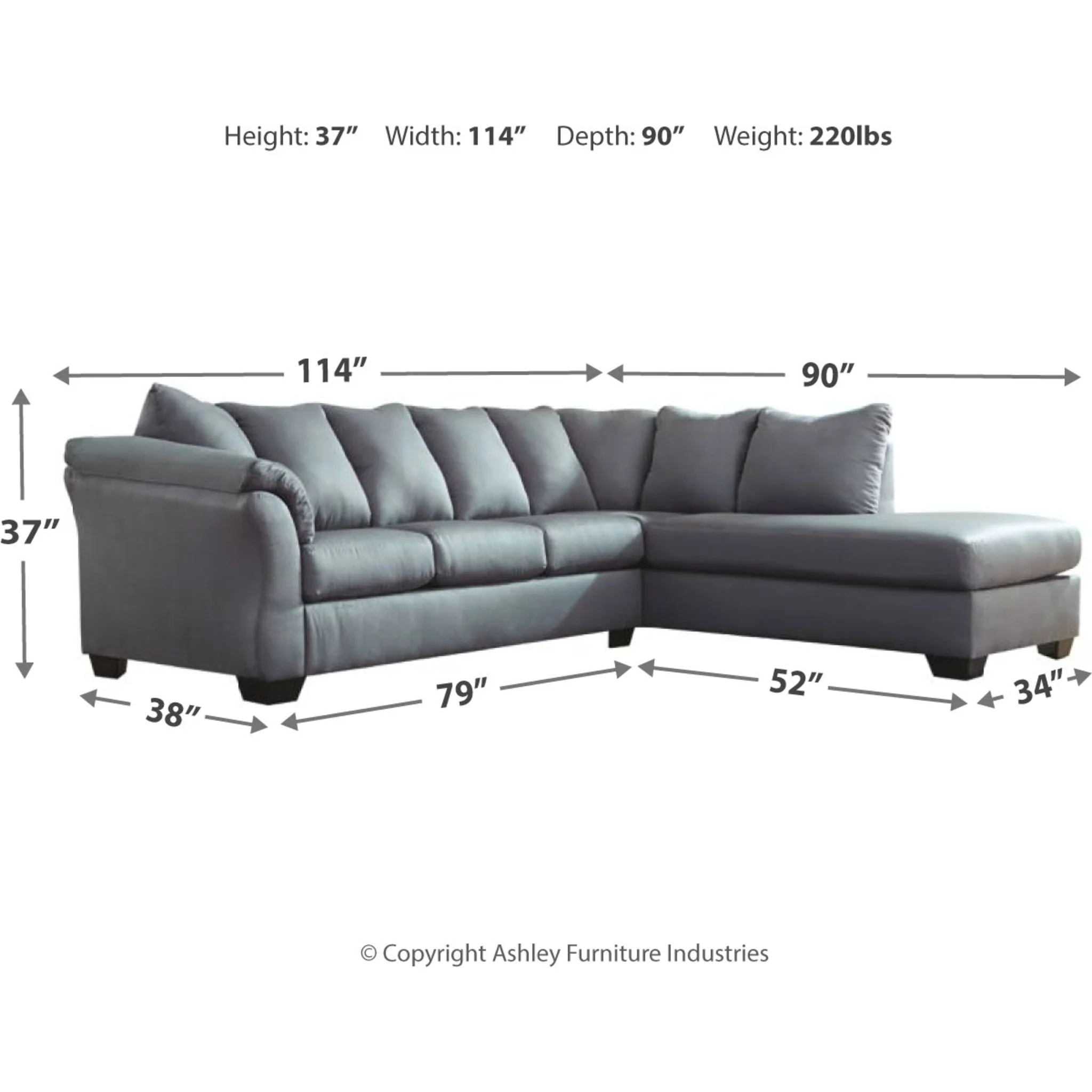 Darcy 2 Piece Sectional - Image 4