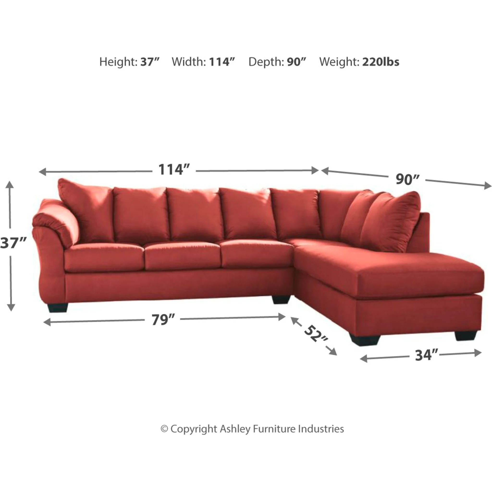 Darcy 2 Piece Sectional - Image 4