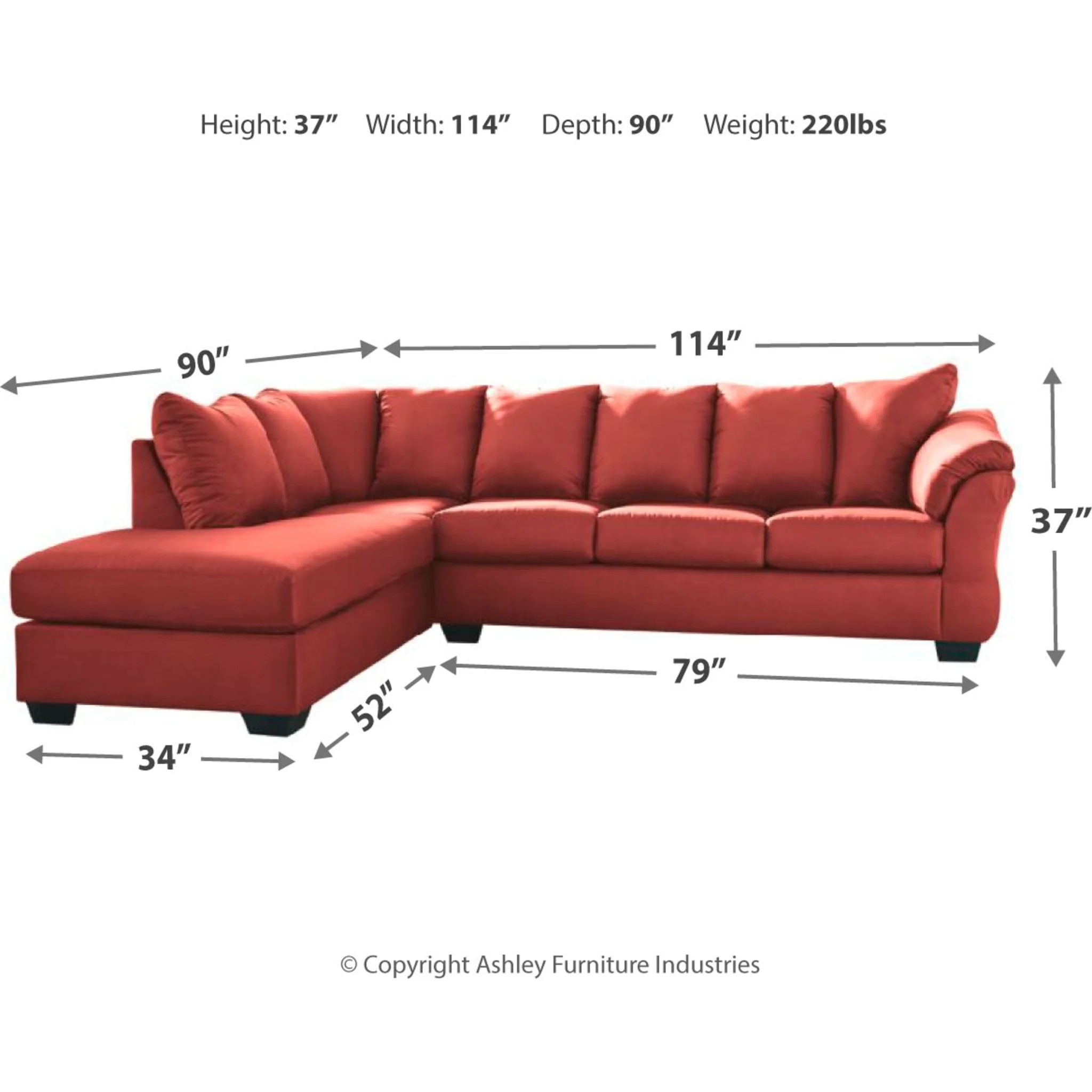 Darcy 2 Piece Sectional - Image 4
