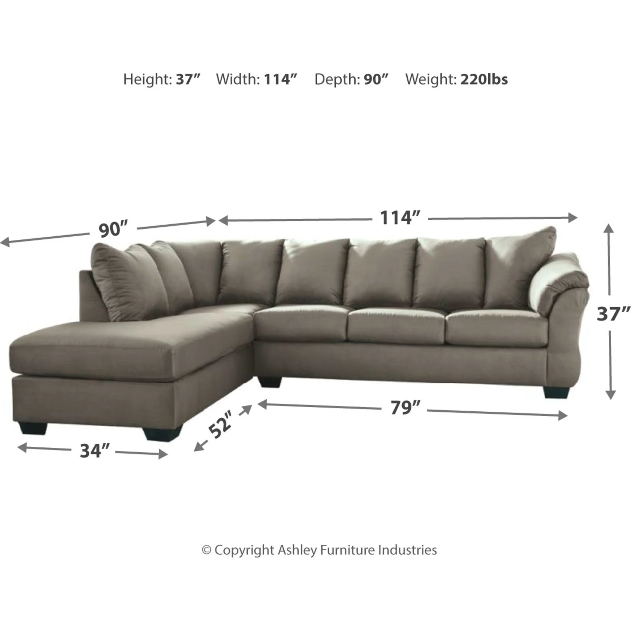Darcy 2 Piece Sectional - Image 4