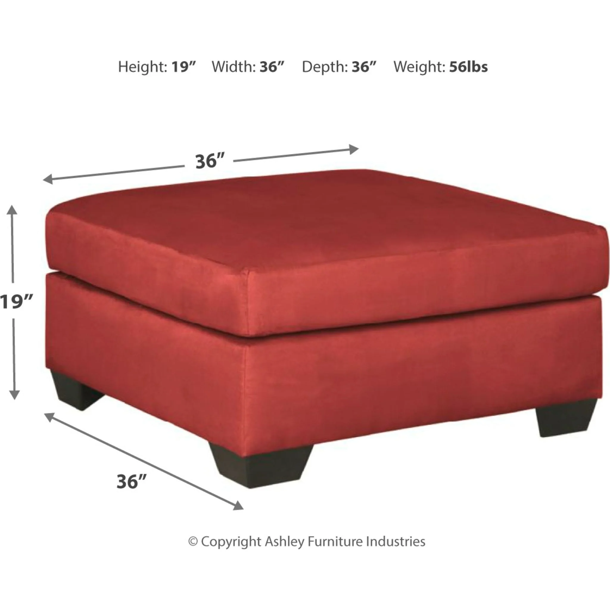 Darcy Oversized Accent Ottoman - Image 2