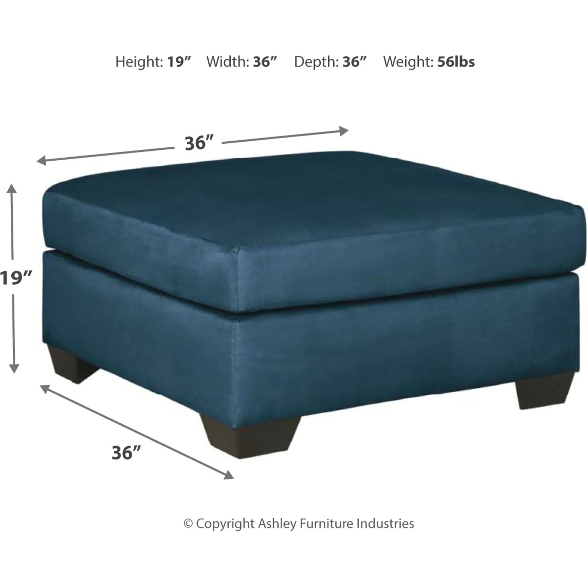 Darcy Oversized Accent Ottoman - Image 2