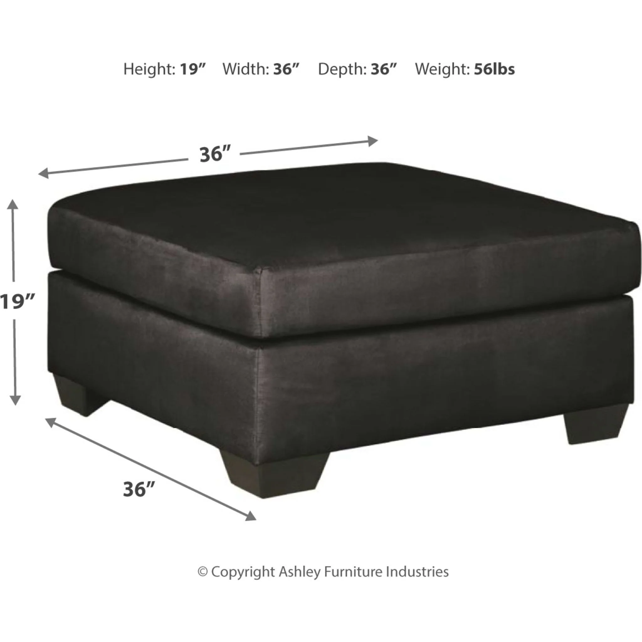 Darcy Oversized Accent Ottoman - Image 2