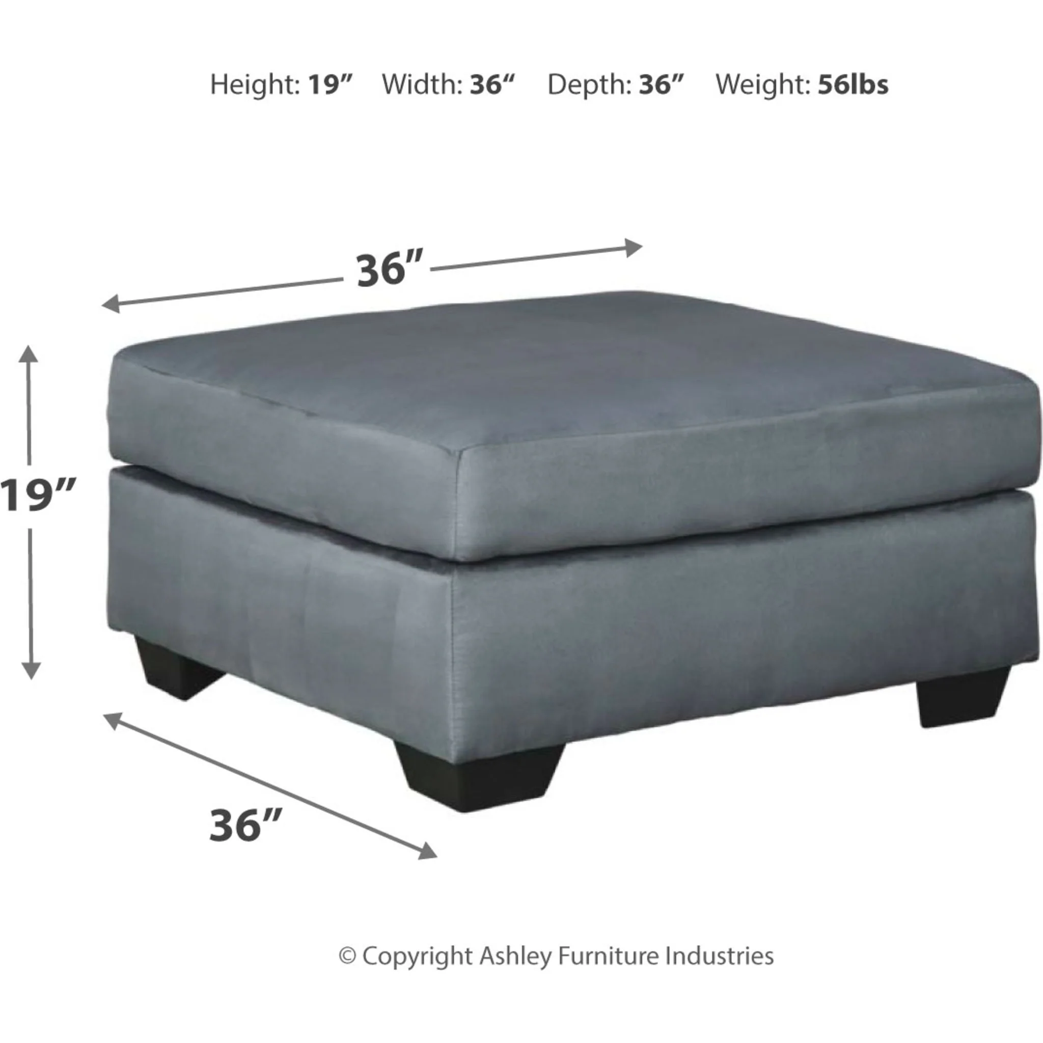 Darcy Oversized Accent Ottoman - Image 5