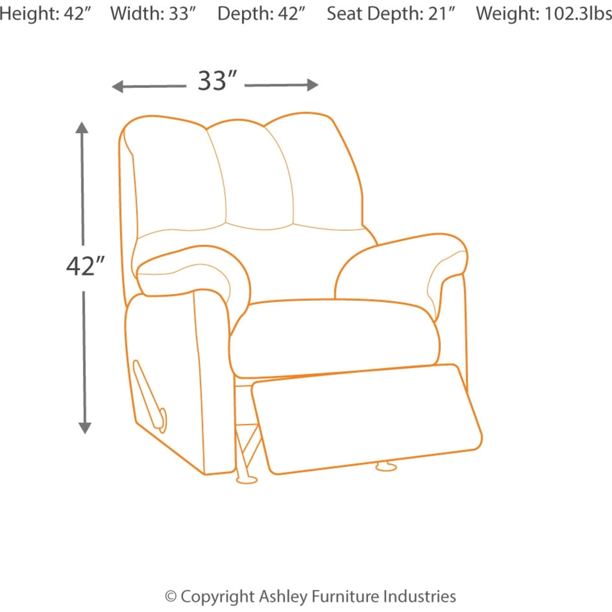 Darcy Rocker Recliner - Image 4