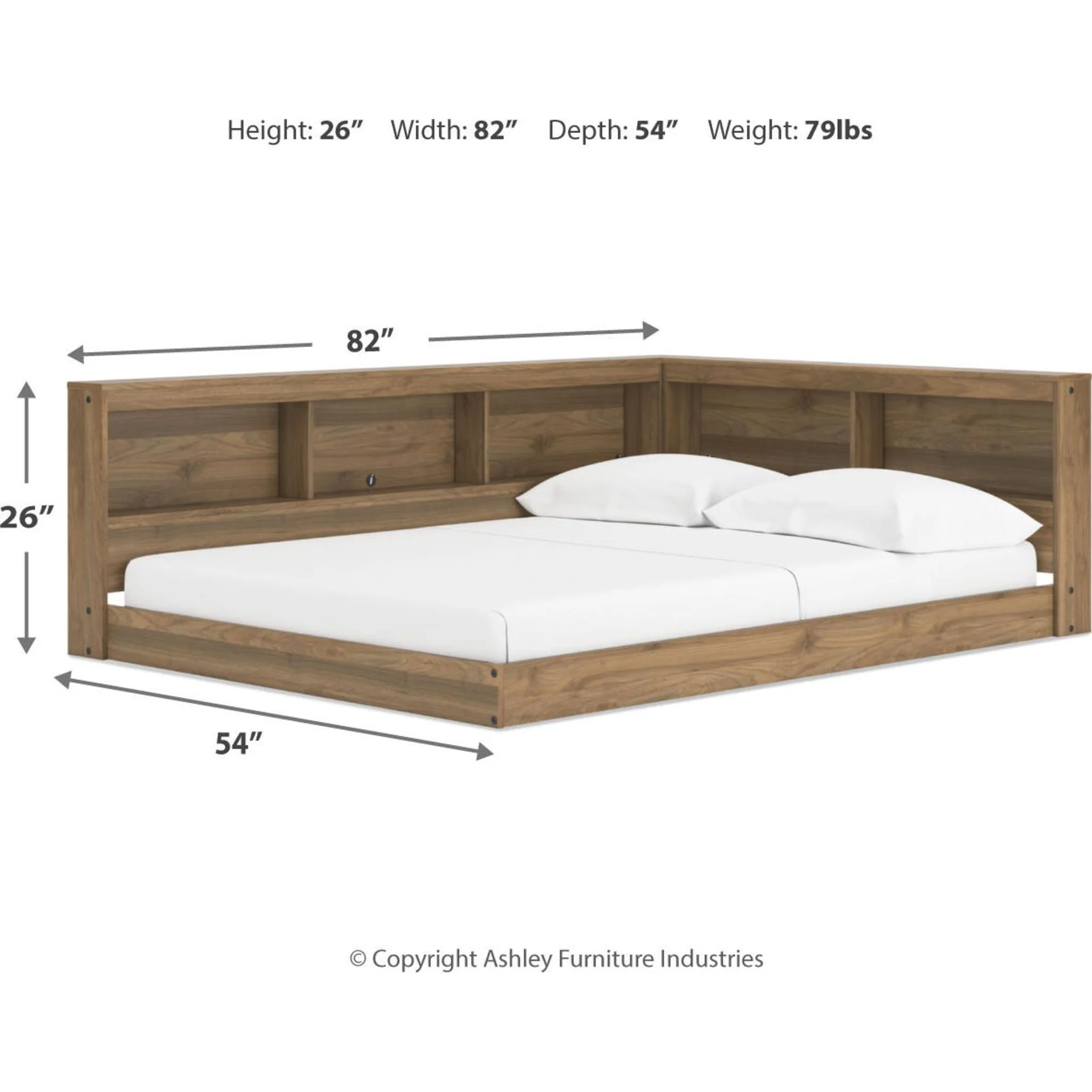 Deanlow Bookcase Storage Bed - Image 18