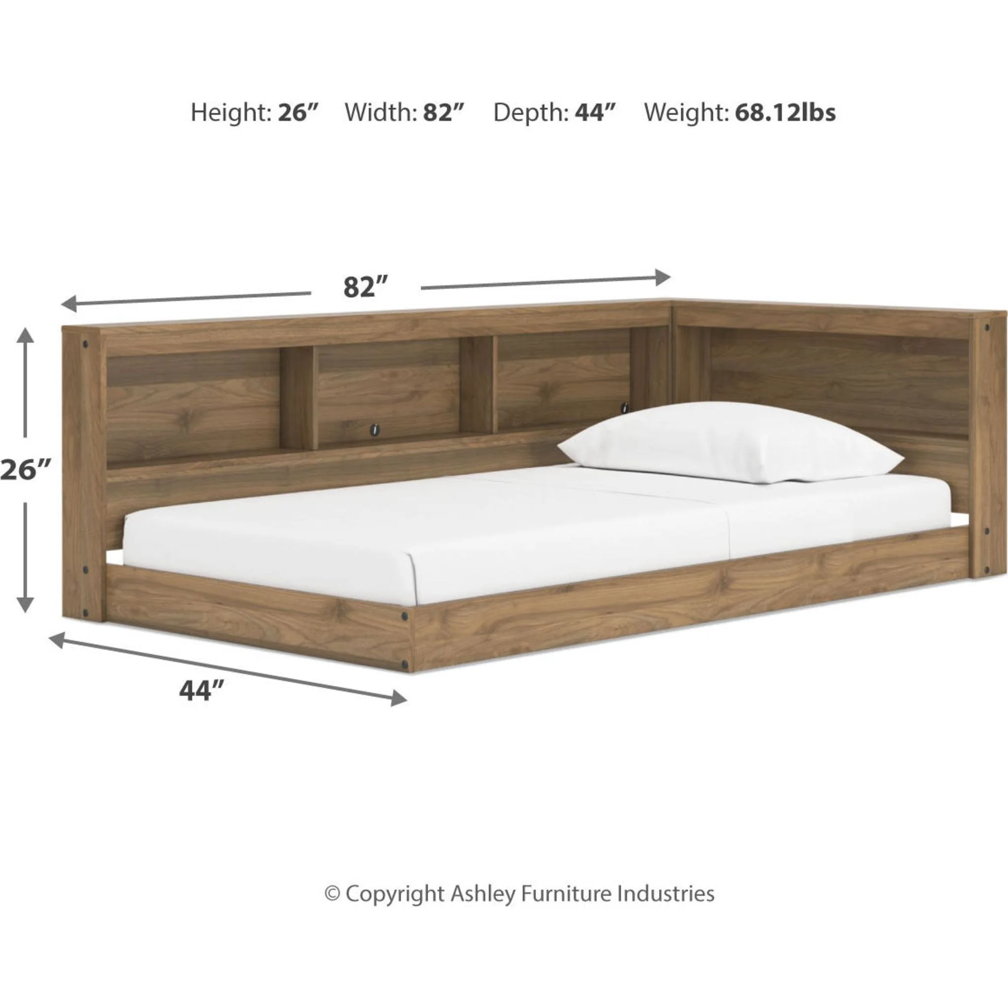 Deanlow Bookcase Storage Bed - Image 9