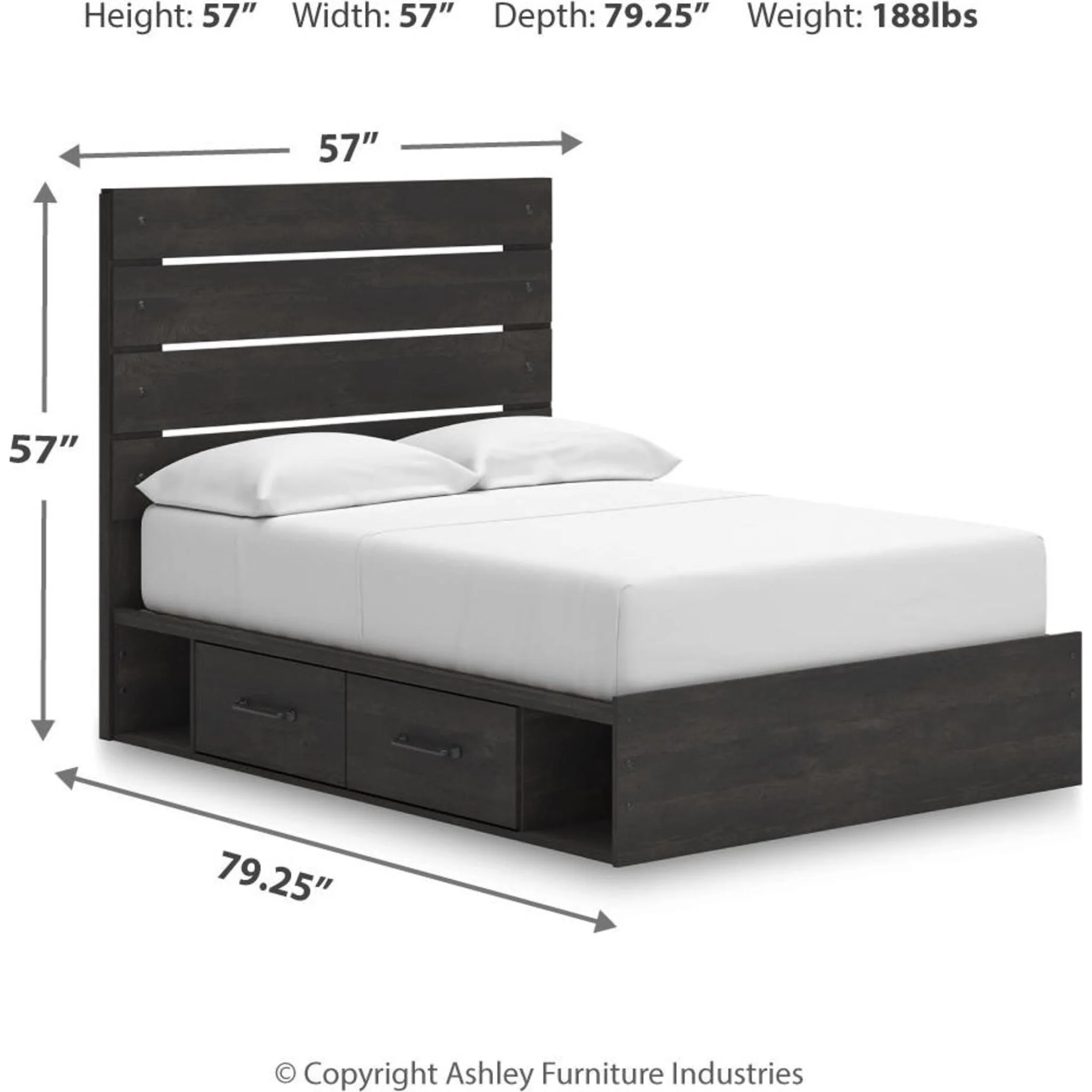 Delmorta 5 Piece Full Storage Bedroom - Image 16