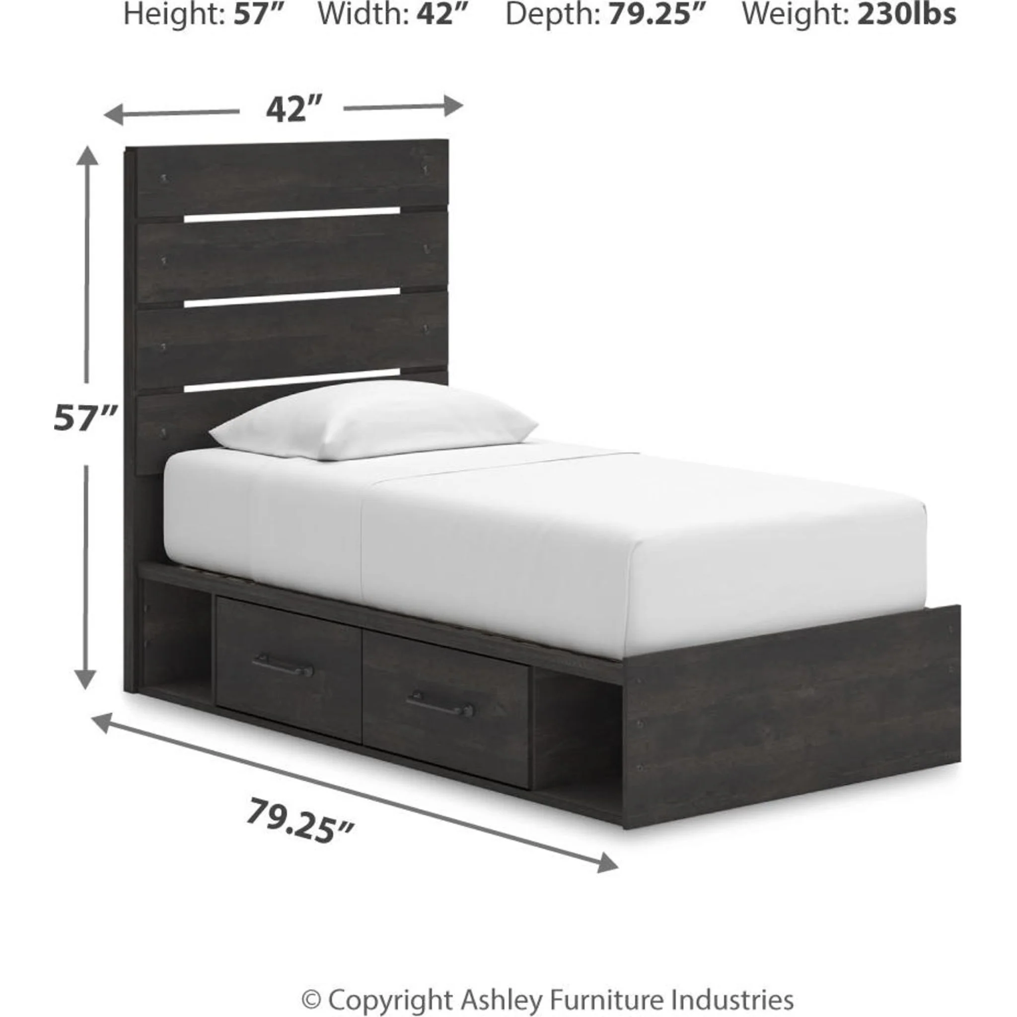 Delmorta Twin Storage Bed - Image 3