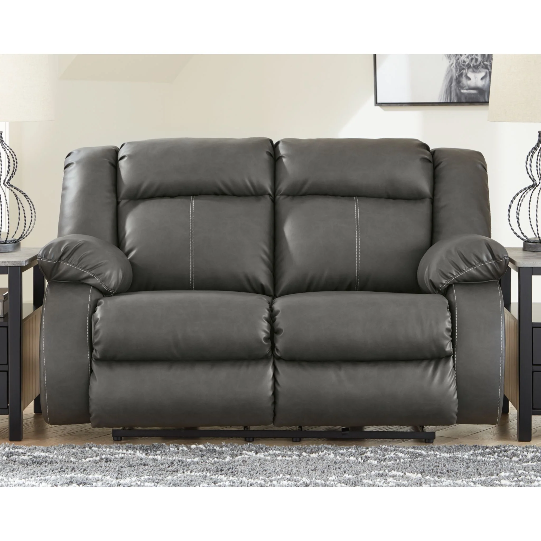 Denoron Reclining Loveseat with Power - Image 2