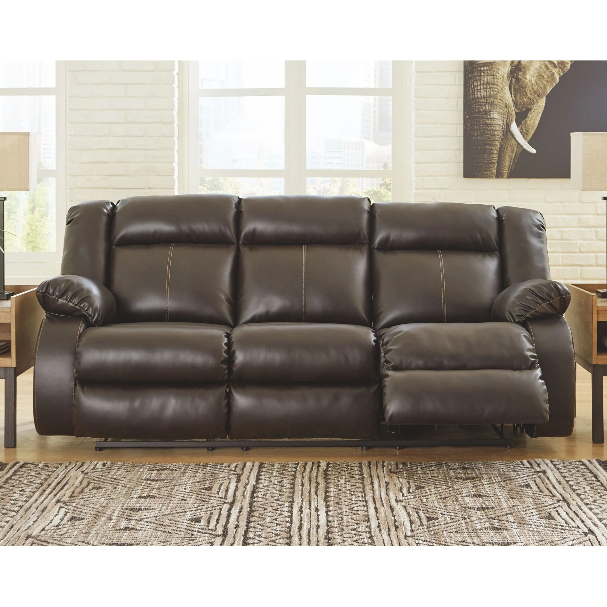 Denoron Reclining Sofa with Power - Image 2