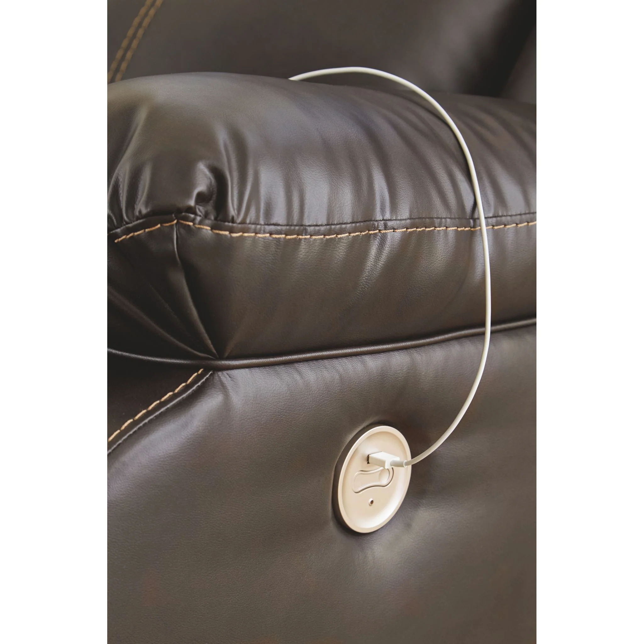 Denoron Reclining Sofa with Power - Image 7