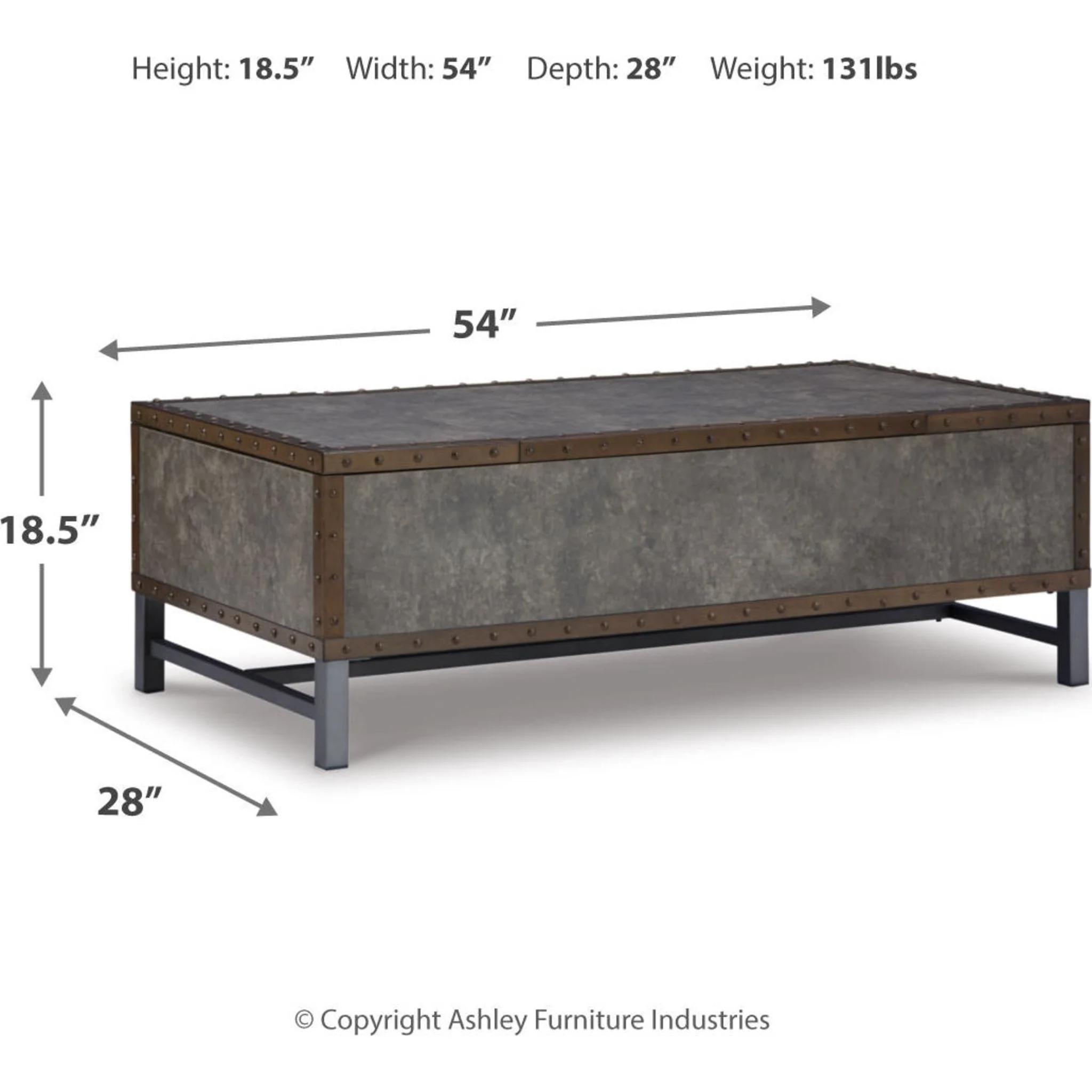 Derrylin Coffee Table with Lift Top - Image 11