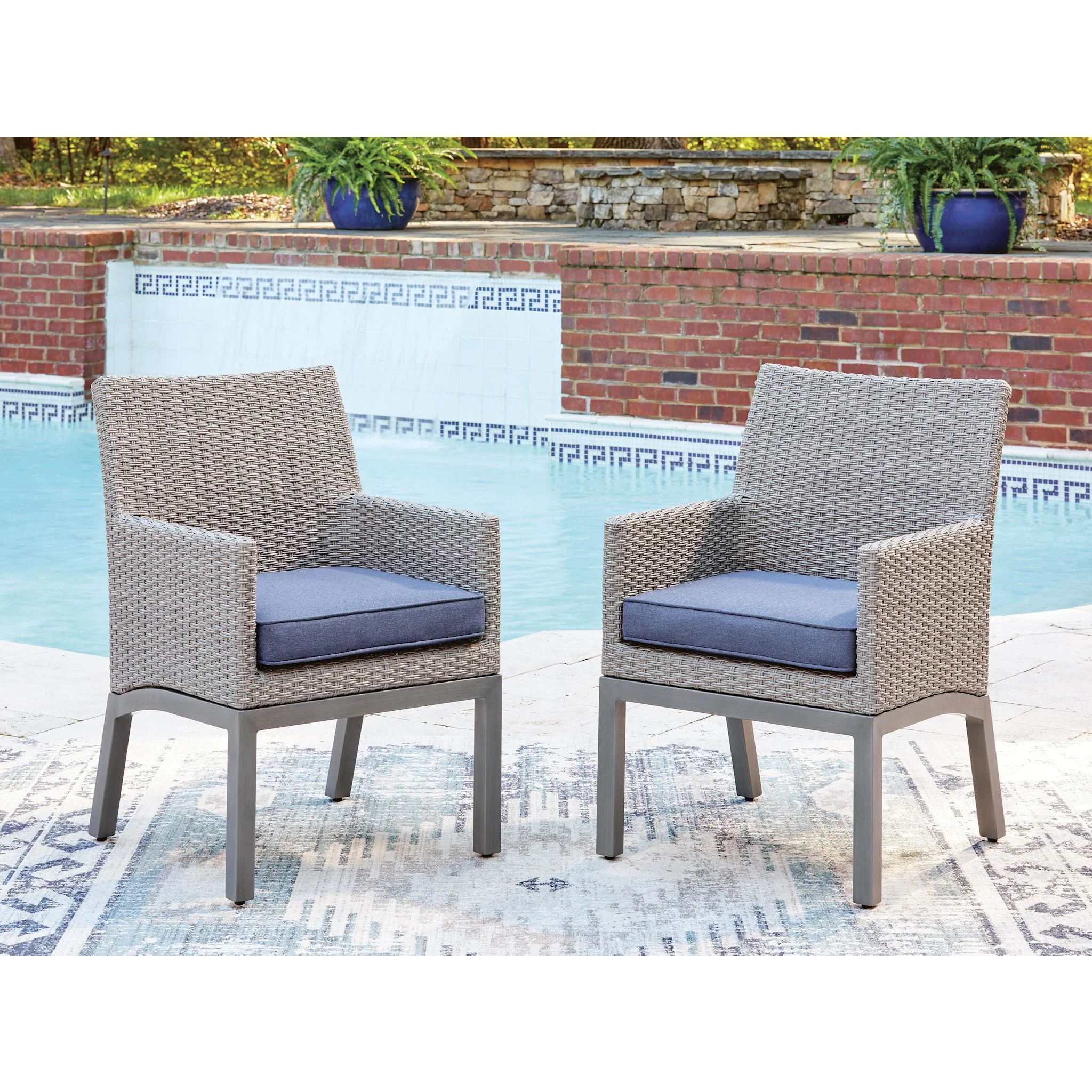 Dillon Beach Outdoor Arm Chair with Cushion (Set of 2) - Image 7