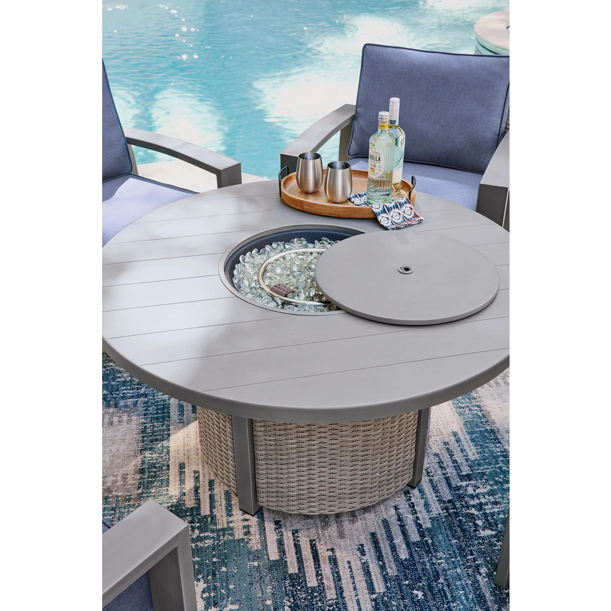 Dillon Beach Outdoor Fire Pit Table - Image 3