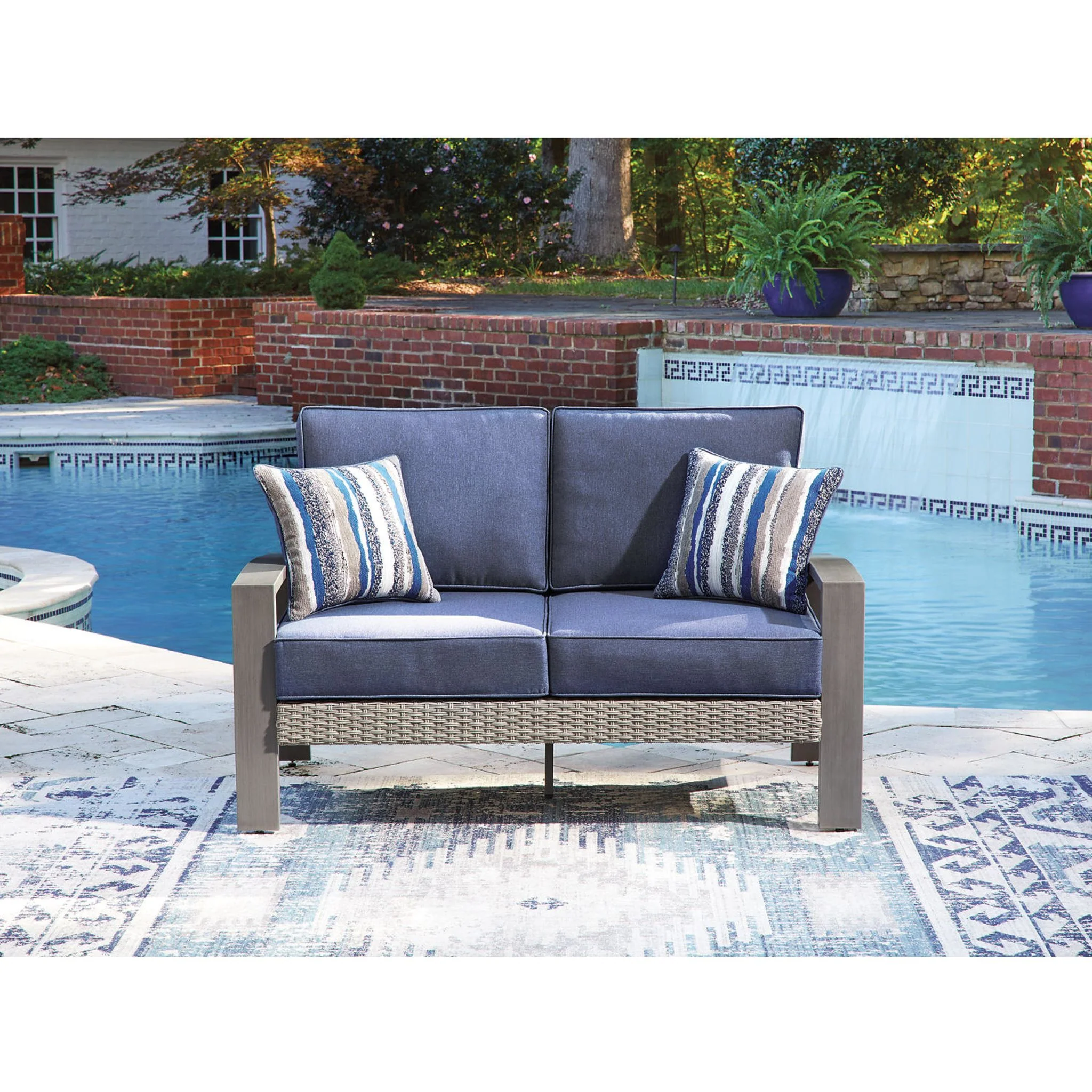Dillon Beach Outdoor Loveseat with Cushion - Image 2