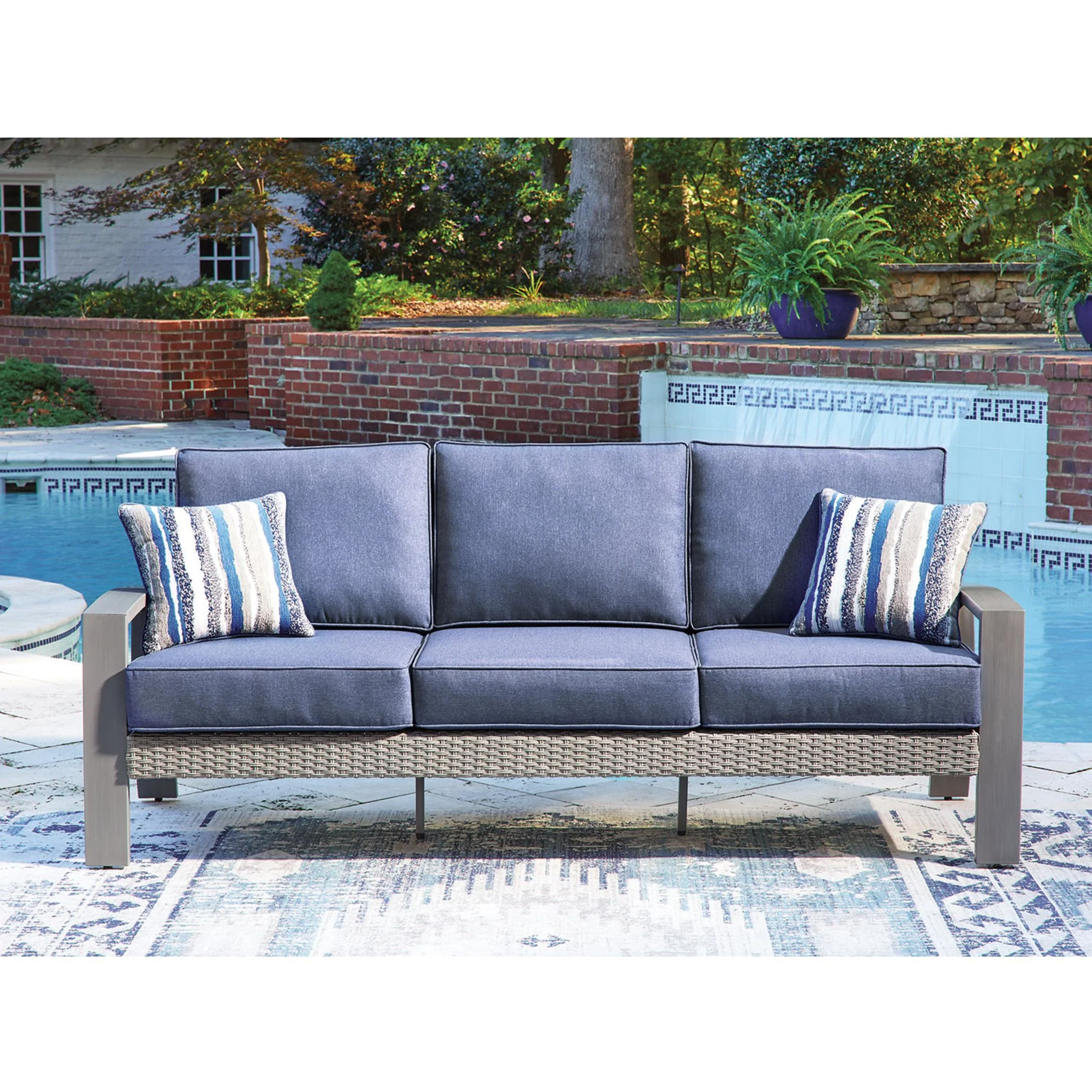 Dillon Beach Outdoor Sofa with Cushion - Image 2