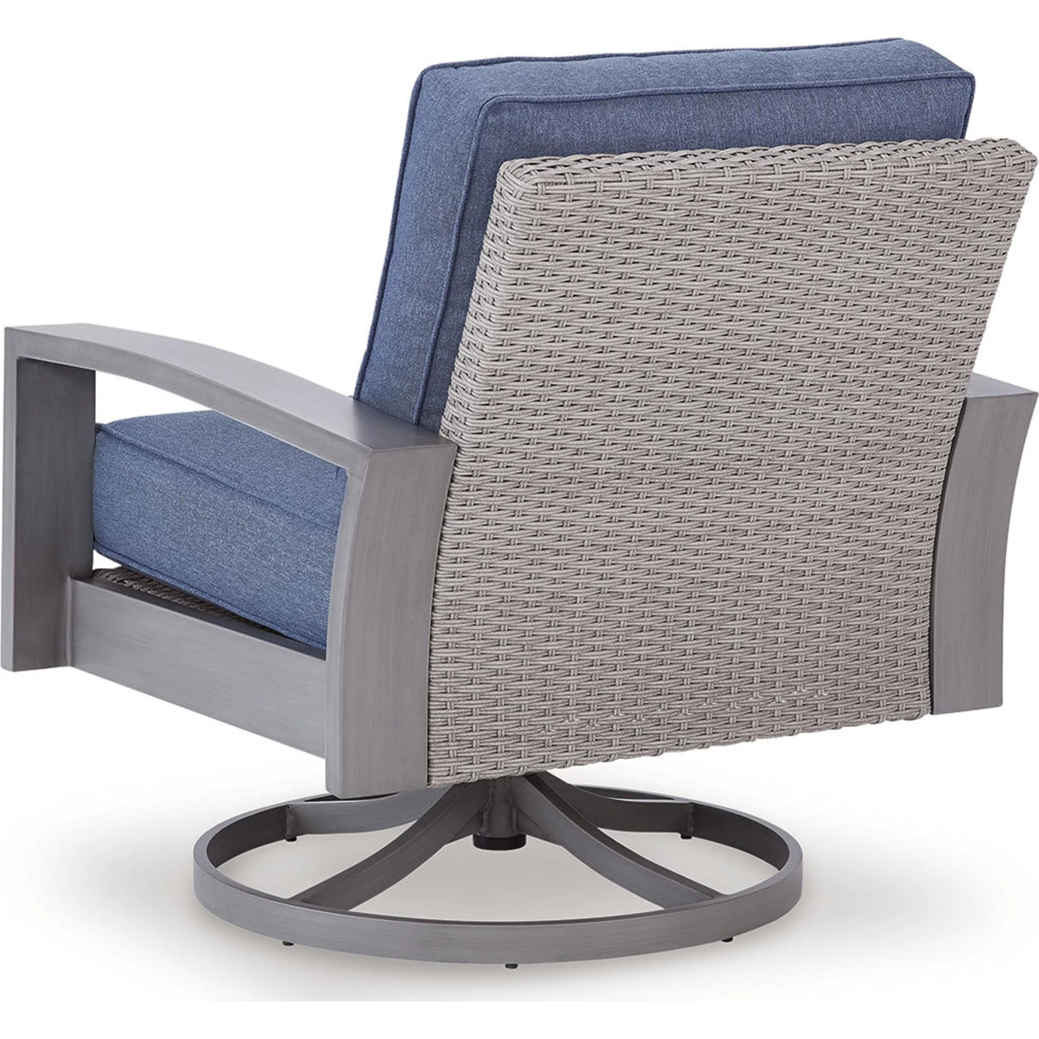 Dillon Beach Outdoor Swivel Lounge Chair with Cushion - Image 3