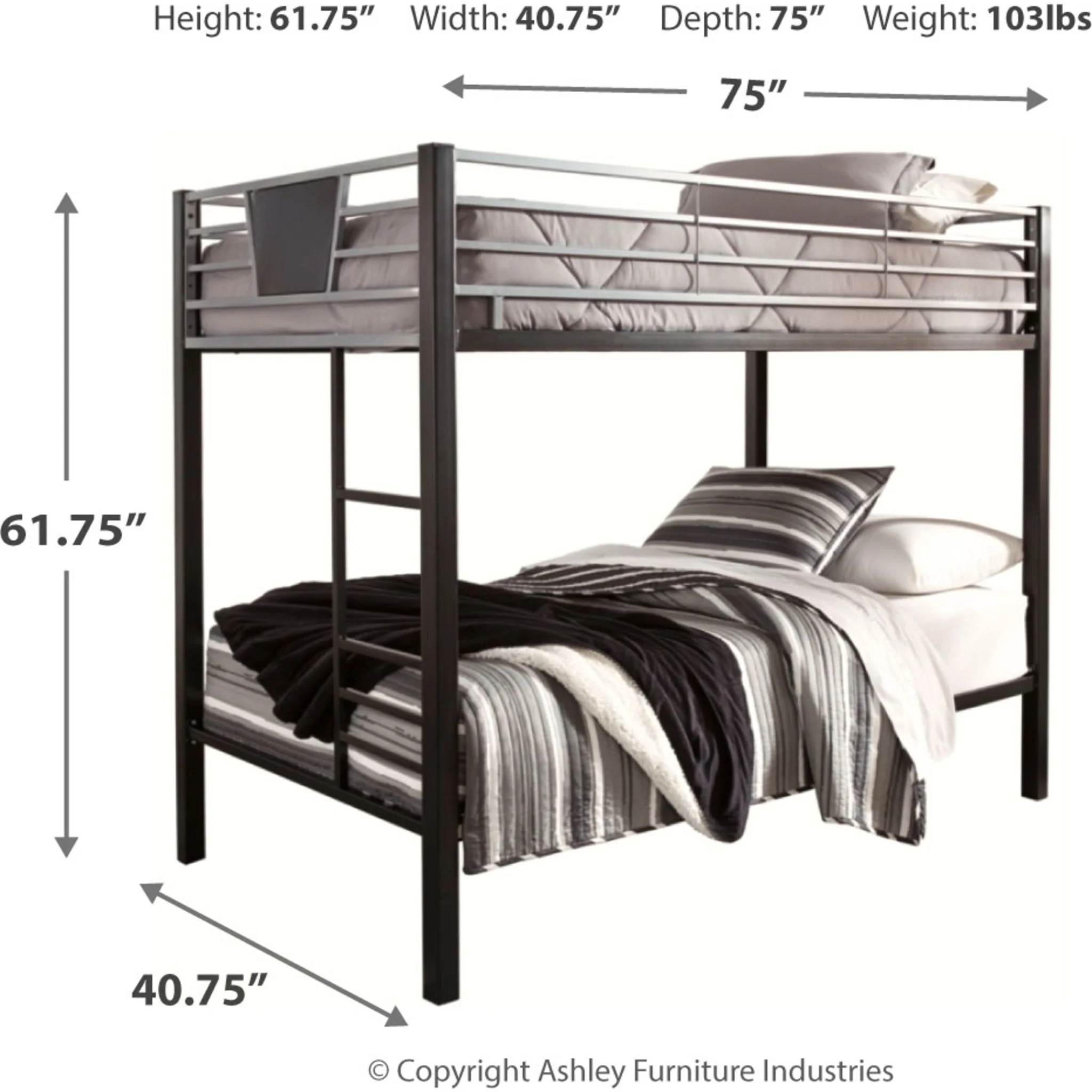 Dinsmore Twin/Twin Bunk Bed - Image 3