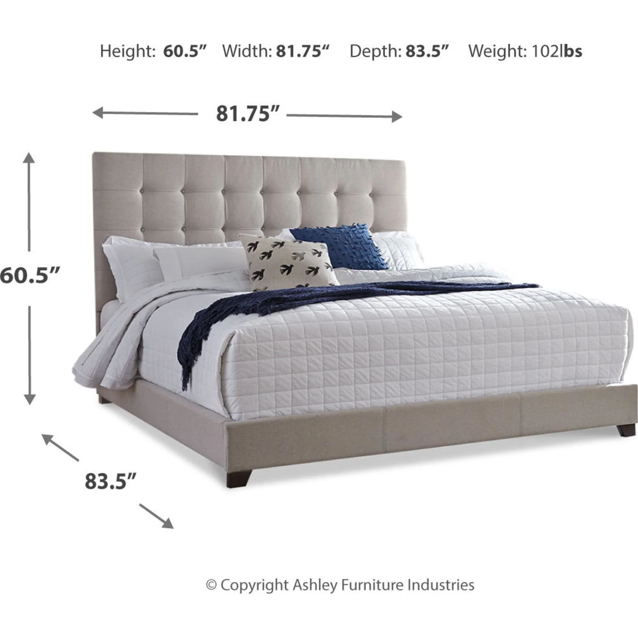 Dolante Upholstered Bed - Image 56