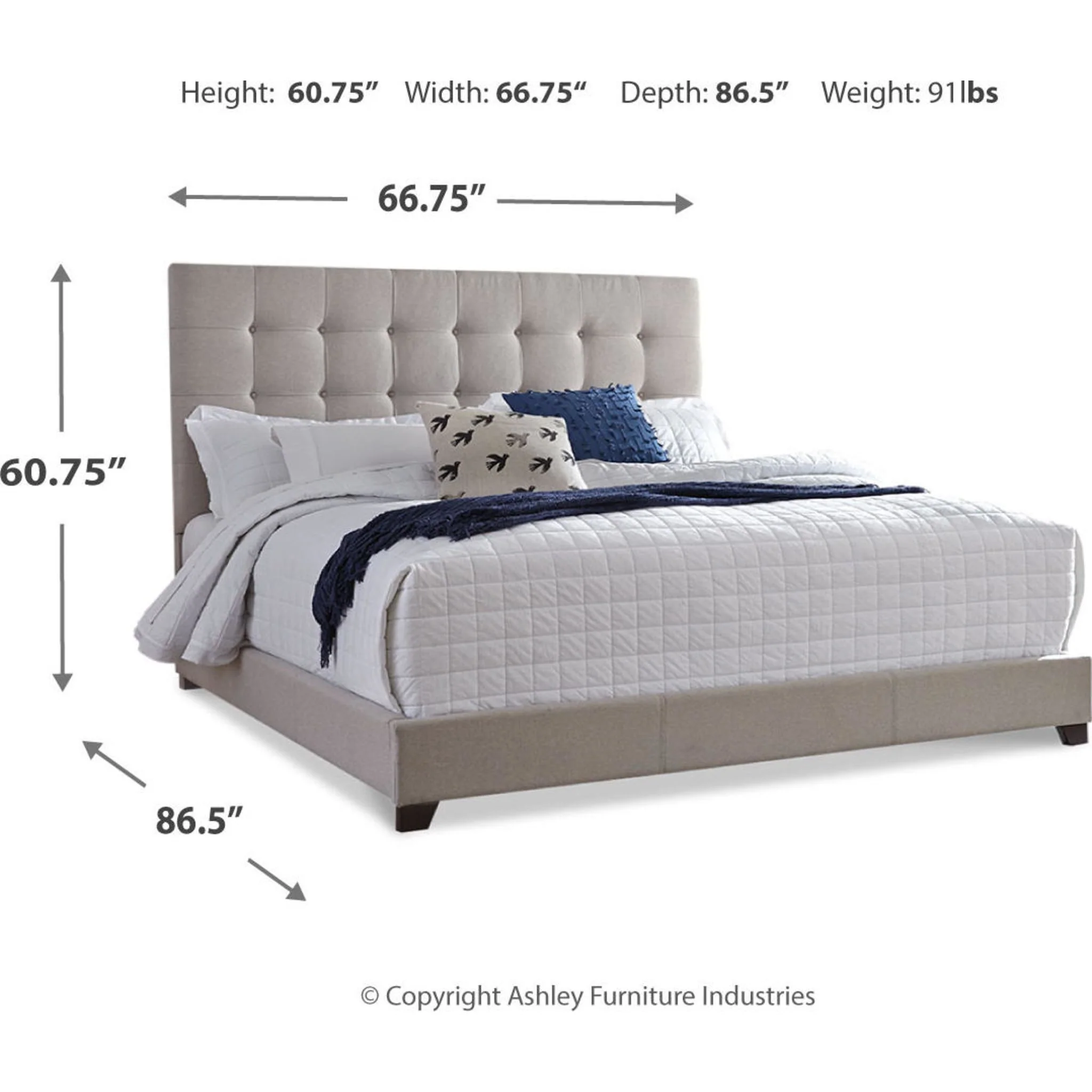 Dolante Upholstered Bed - Image 6