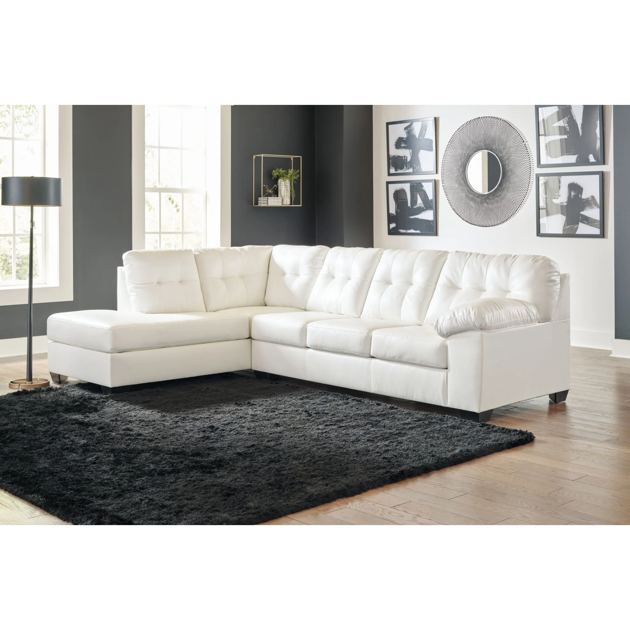 Donlen 2 Piece Sectional with Chaise - Image 2