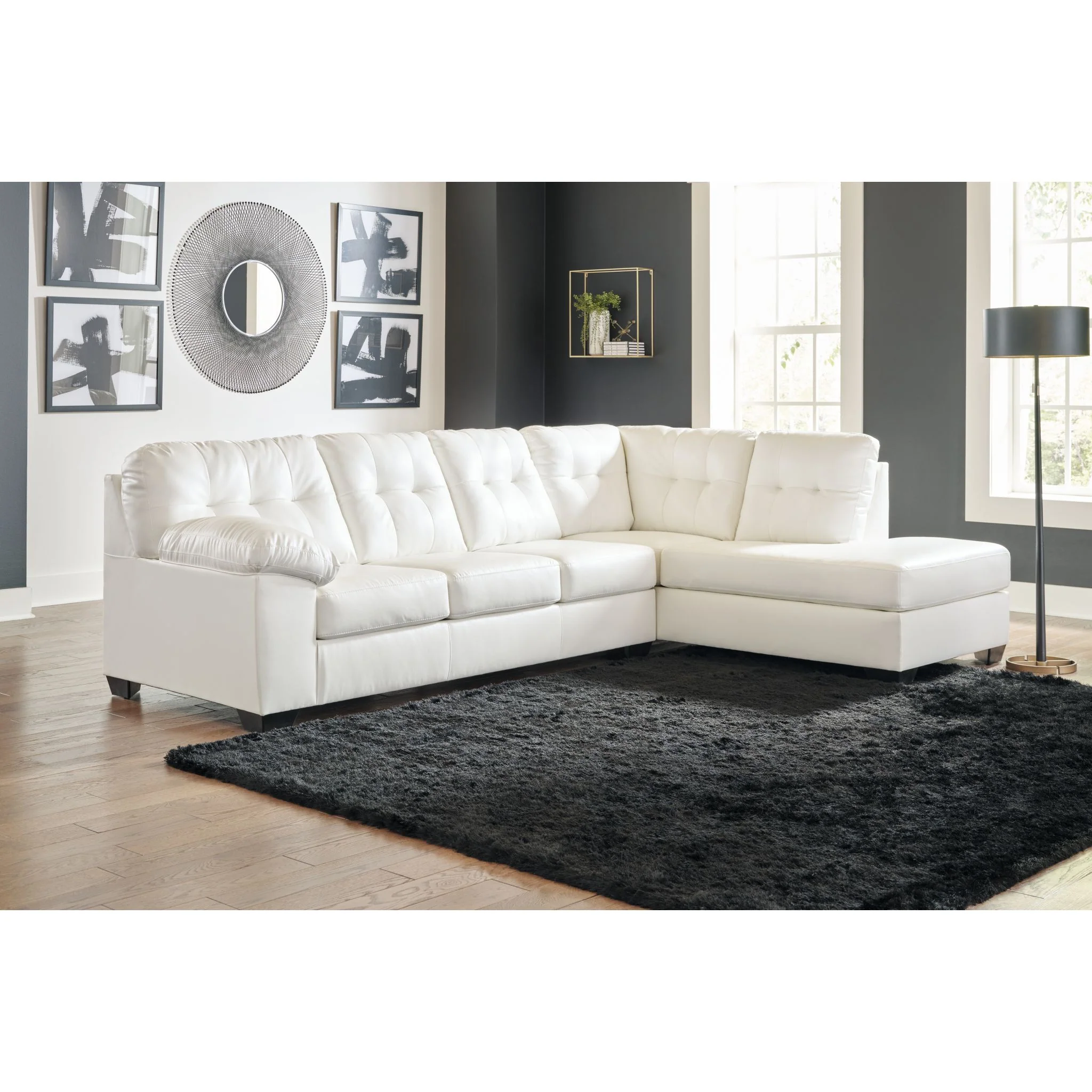 Donlen 2 Piece Sectional with Chaise - Image 2