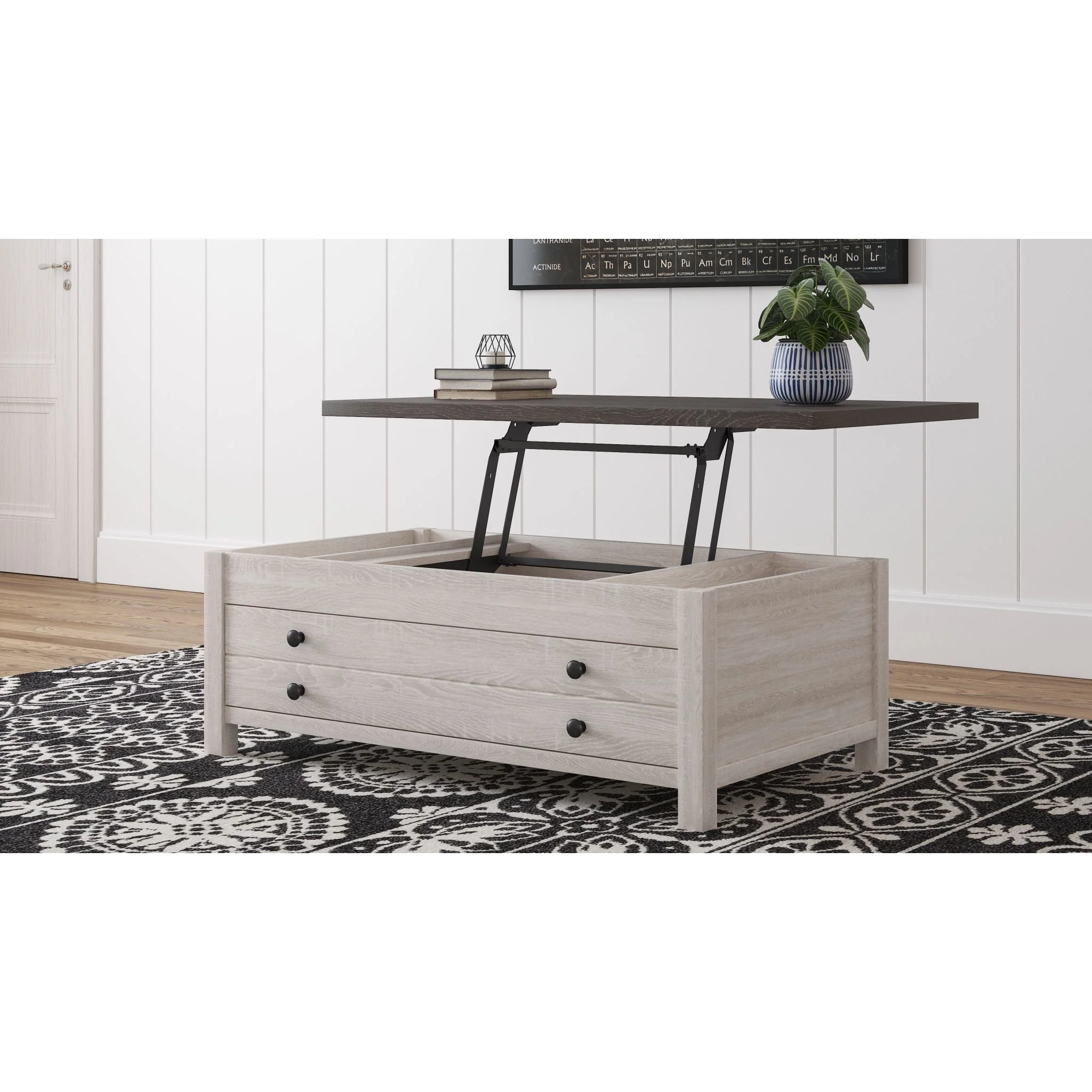 Dorrinson Rect Lift Top Coffee Table - Image 7
