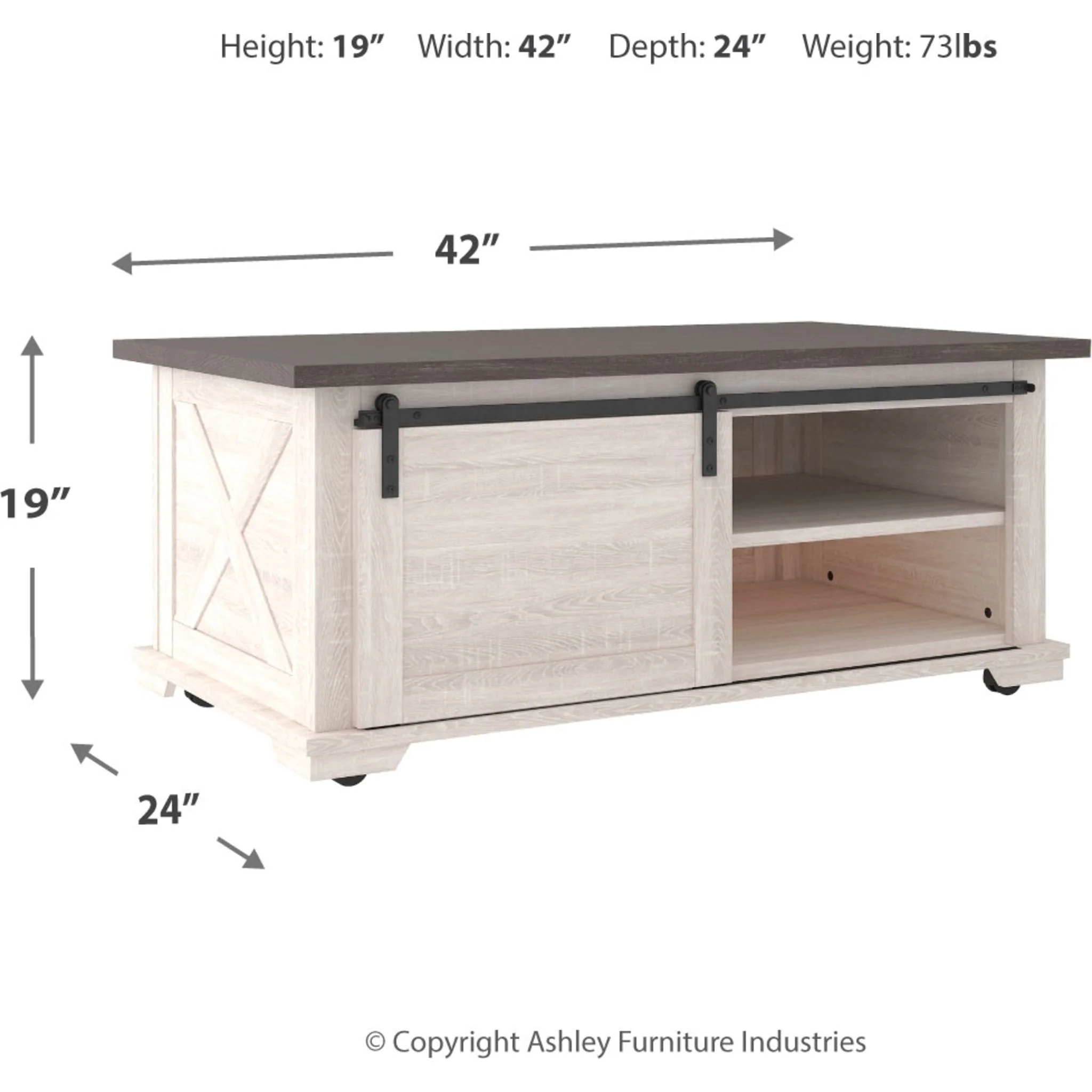 Dorrinson Rectangle Coffee Table - Image 10