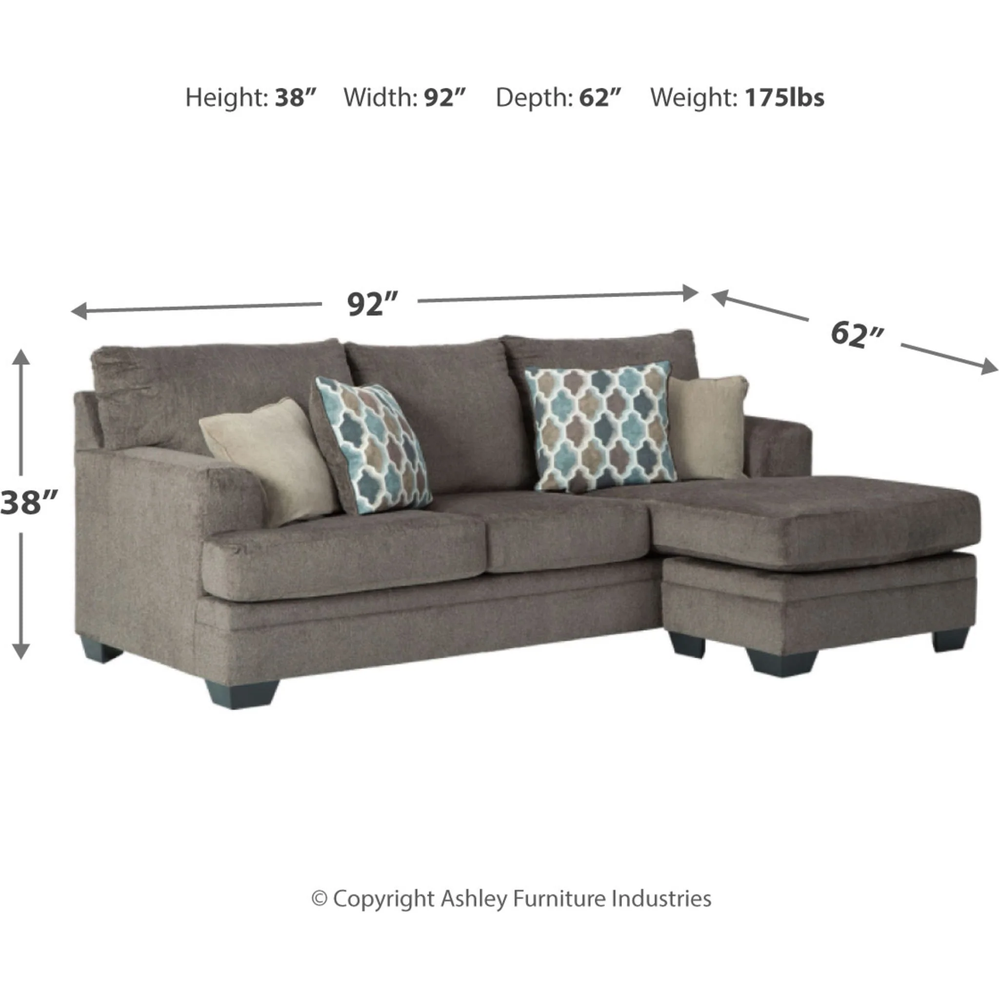 Dorsten Sofa Chaise - Image 8