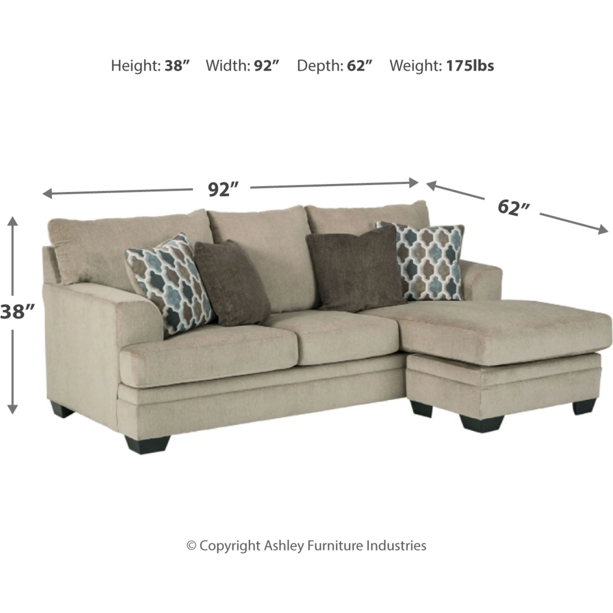 Dorsten Sofa Chaise - Image 7