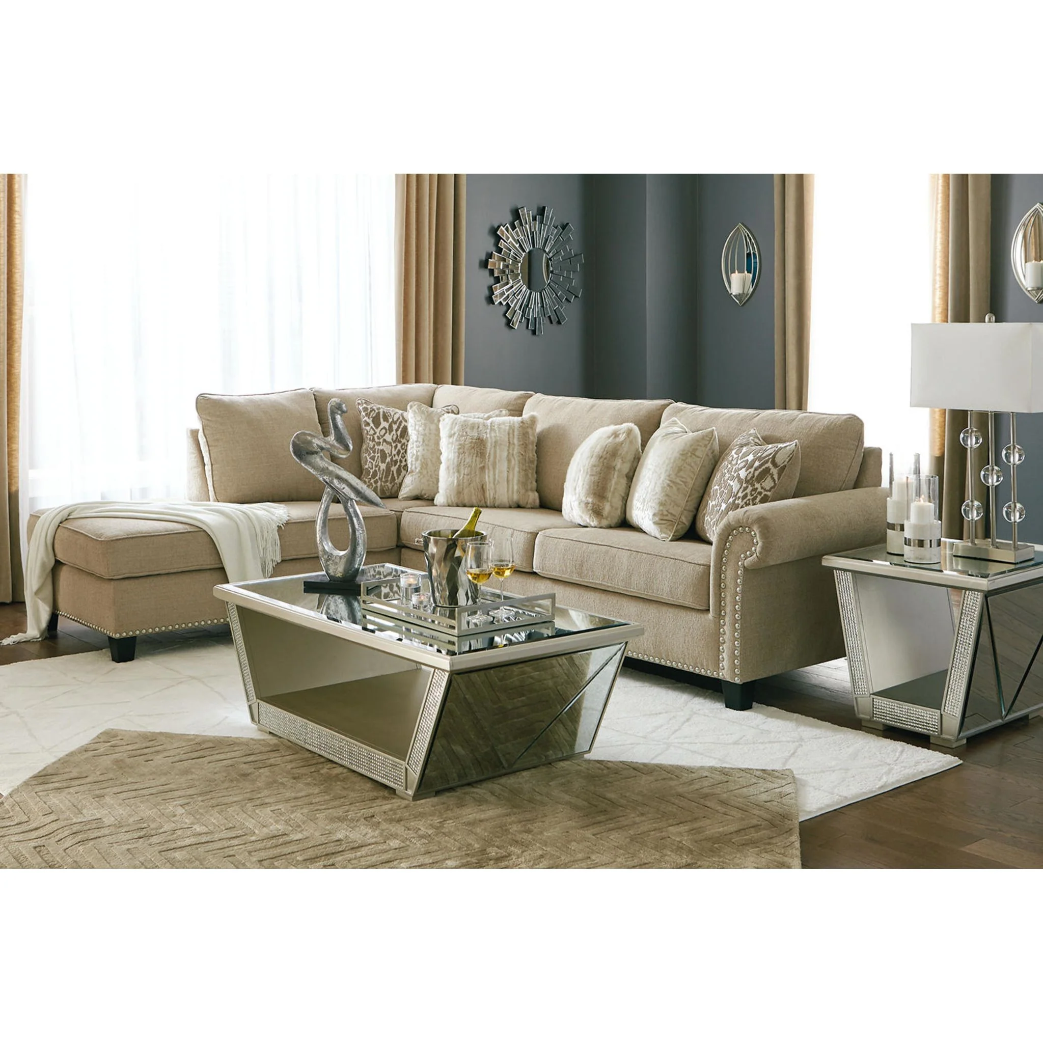 Dovemont 2 Piece Sectional with Chaise - Image 10