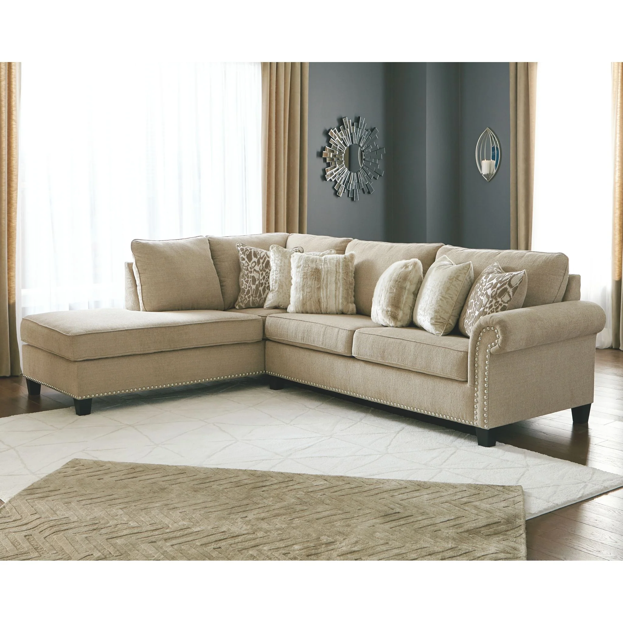 Dovemont 2 Piece Sectional with Chaise - Image 2