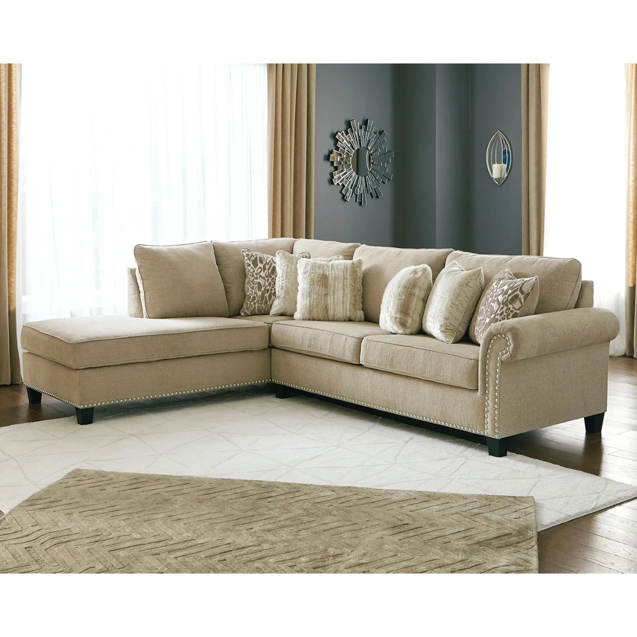 Dovemont 2 Piece Sectional with Chaise - Image 8