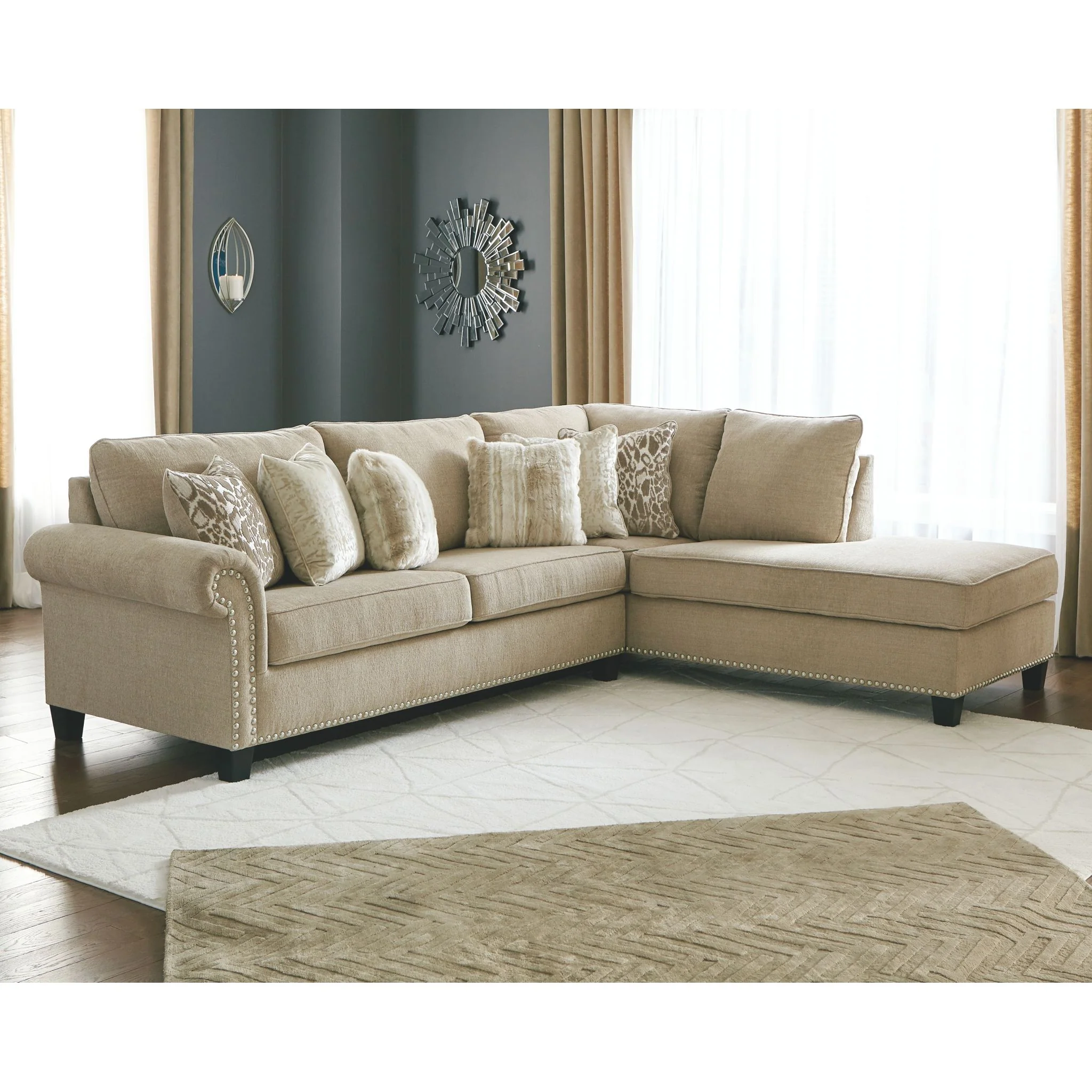 Dovemont 2 Piece Sectional with Chaise - Image 2