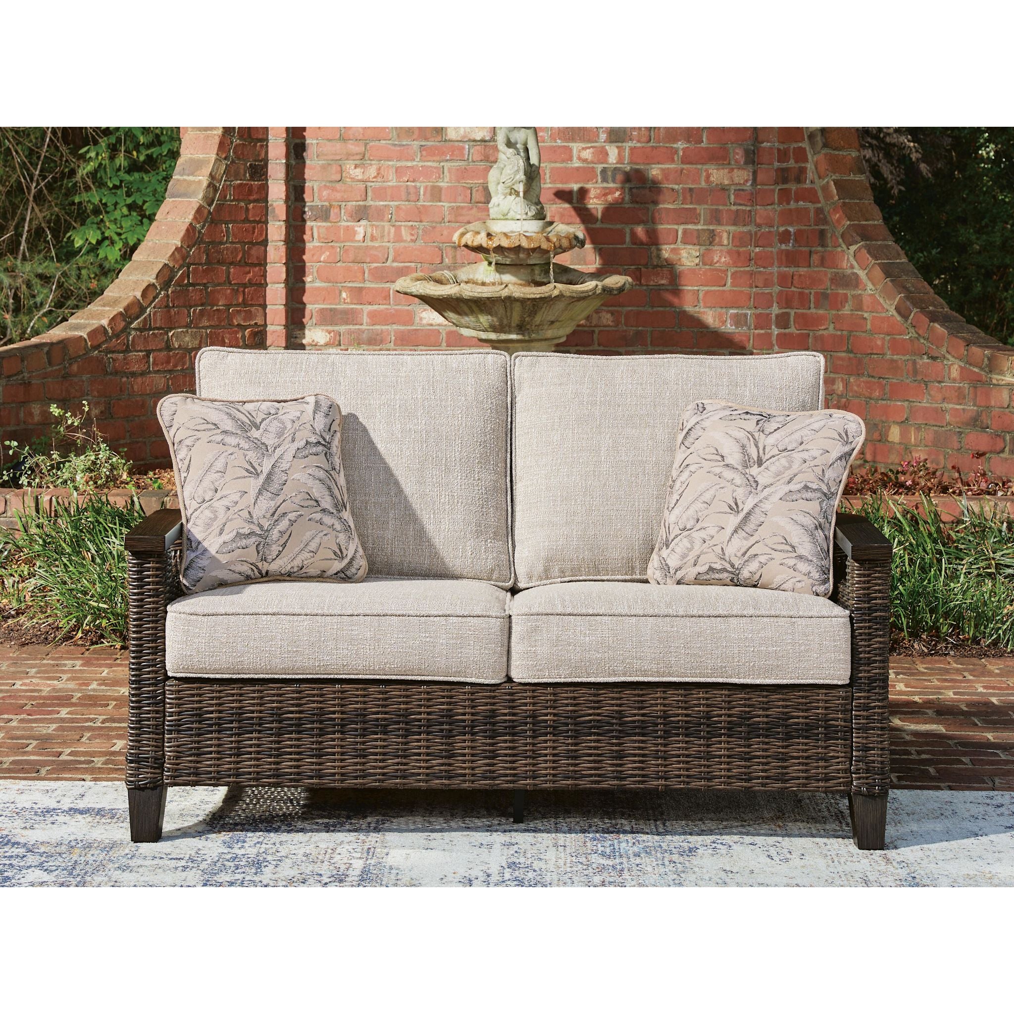 Drakes Beach Outdoor Loveseat with Cushion - Image 5