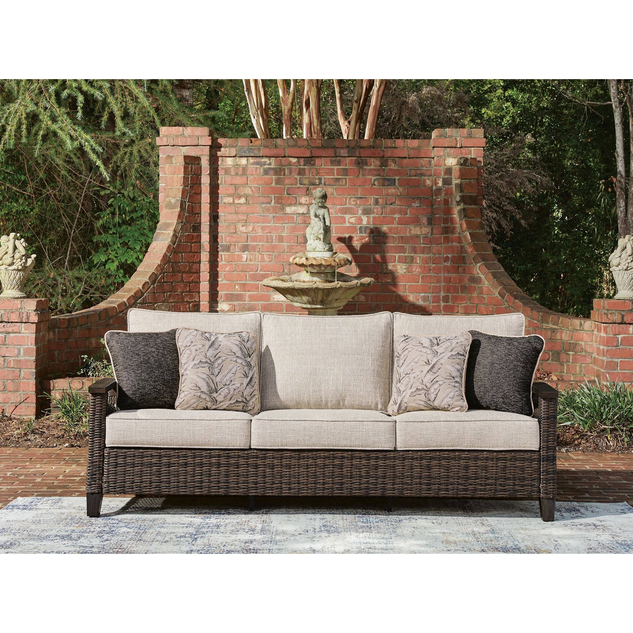 Drakes Beach Outdoor Sofa with Cushion - Image 5