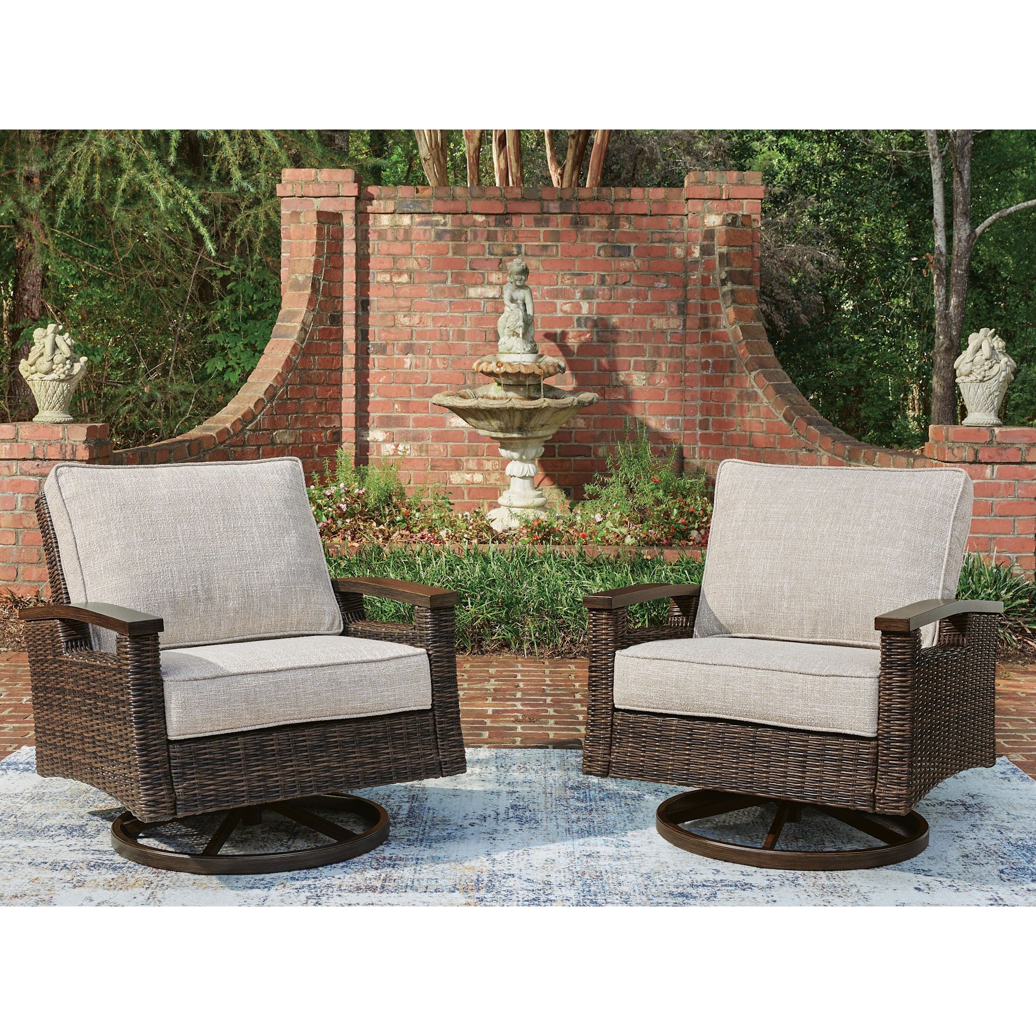 Drakes Beach Outdoor Swivel Lounge Chair (Set of 2) - Image 6