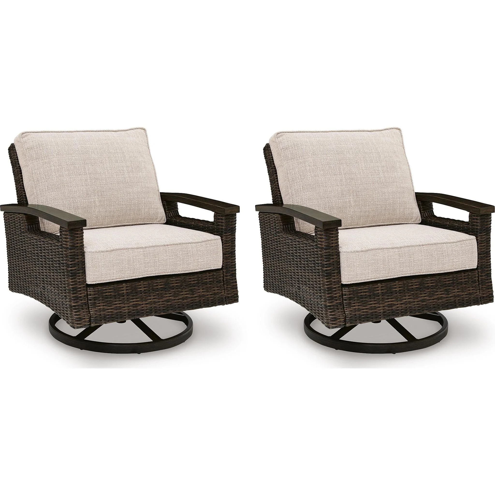 Drakes Beach Outdoor Swivel Lounge Chair (Set of 2) - Image 7