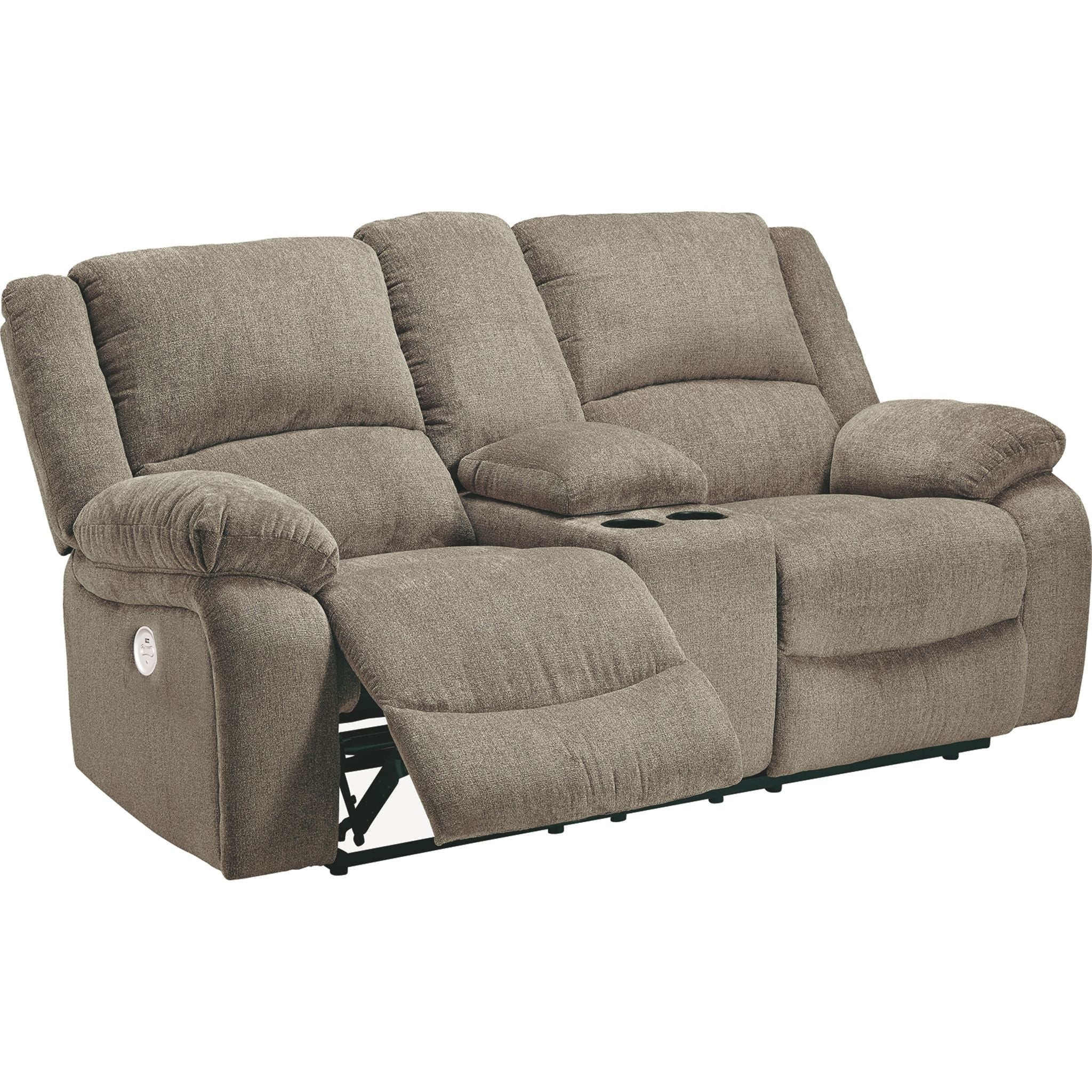 Draycoll Reclining Power Loveseat with Console - Image 3