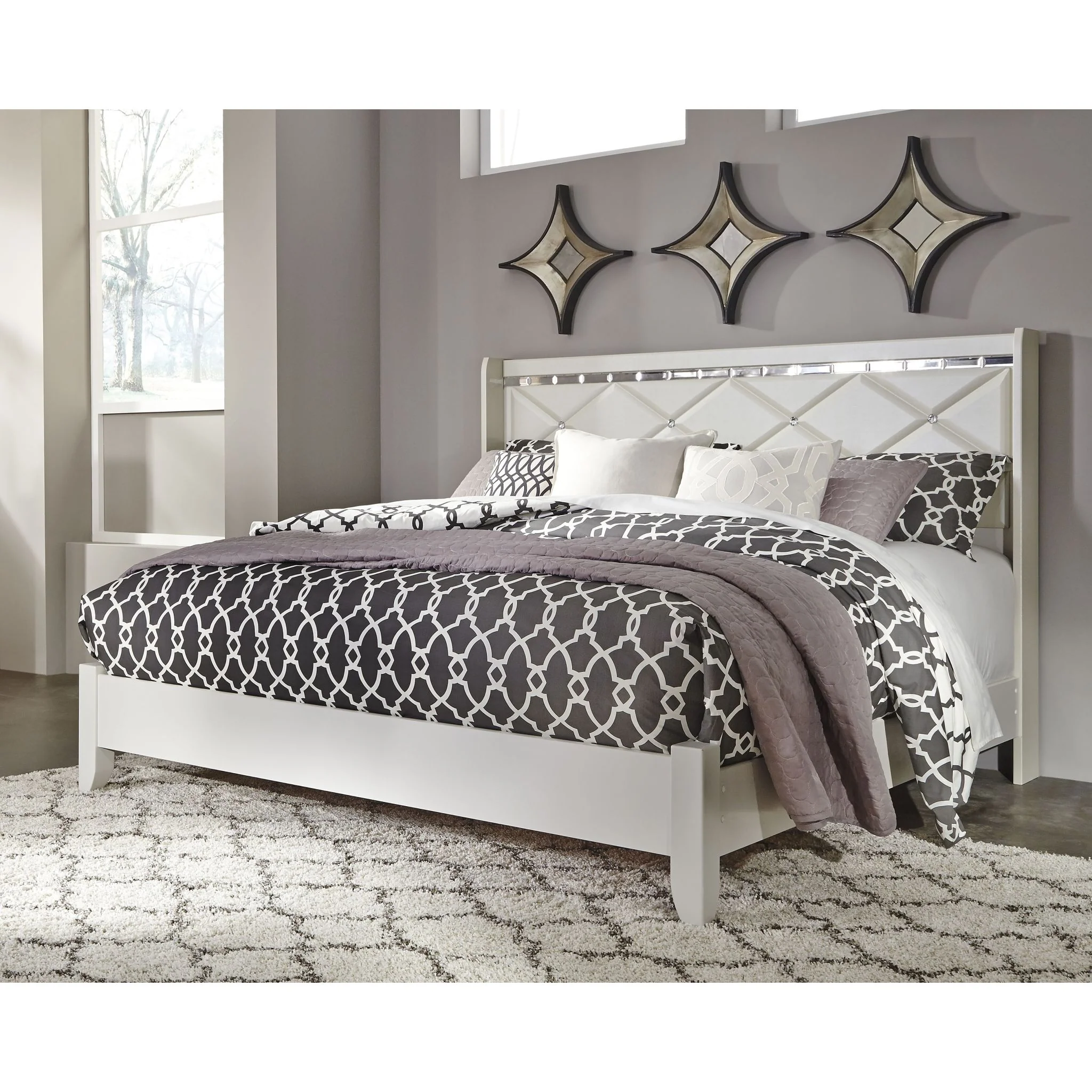 Dreamur 3 Piece Panel Bed - Image 2